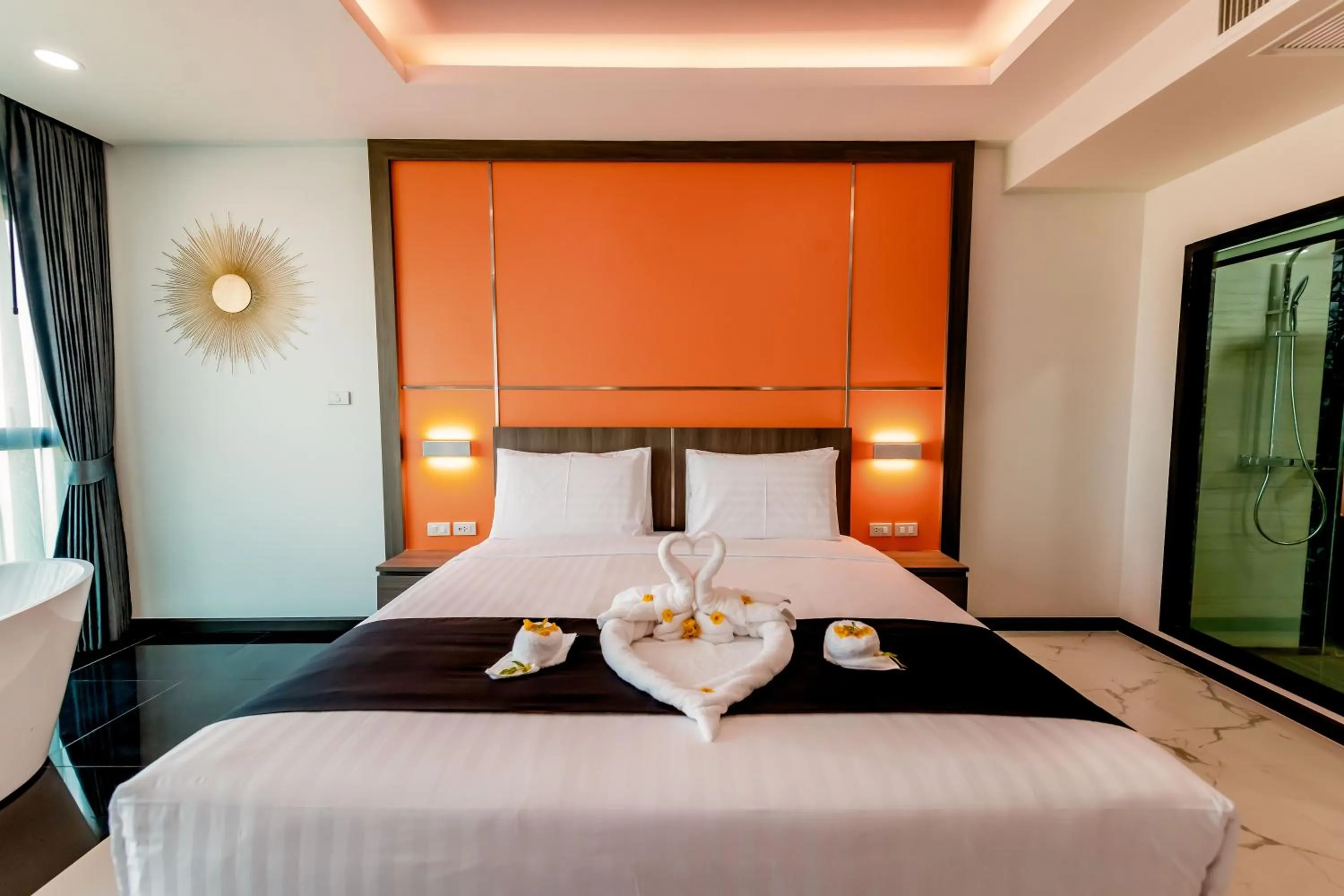 Bed in The Proud Hotel Pattaya - SHA Certified