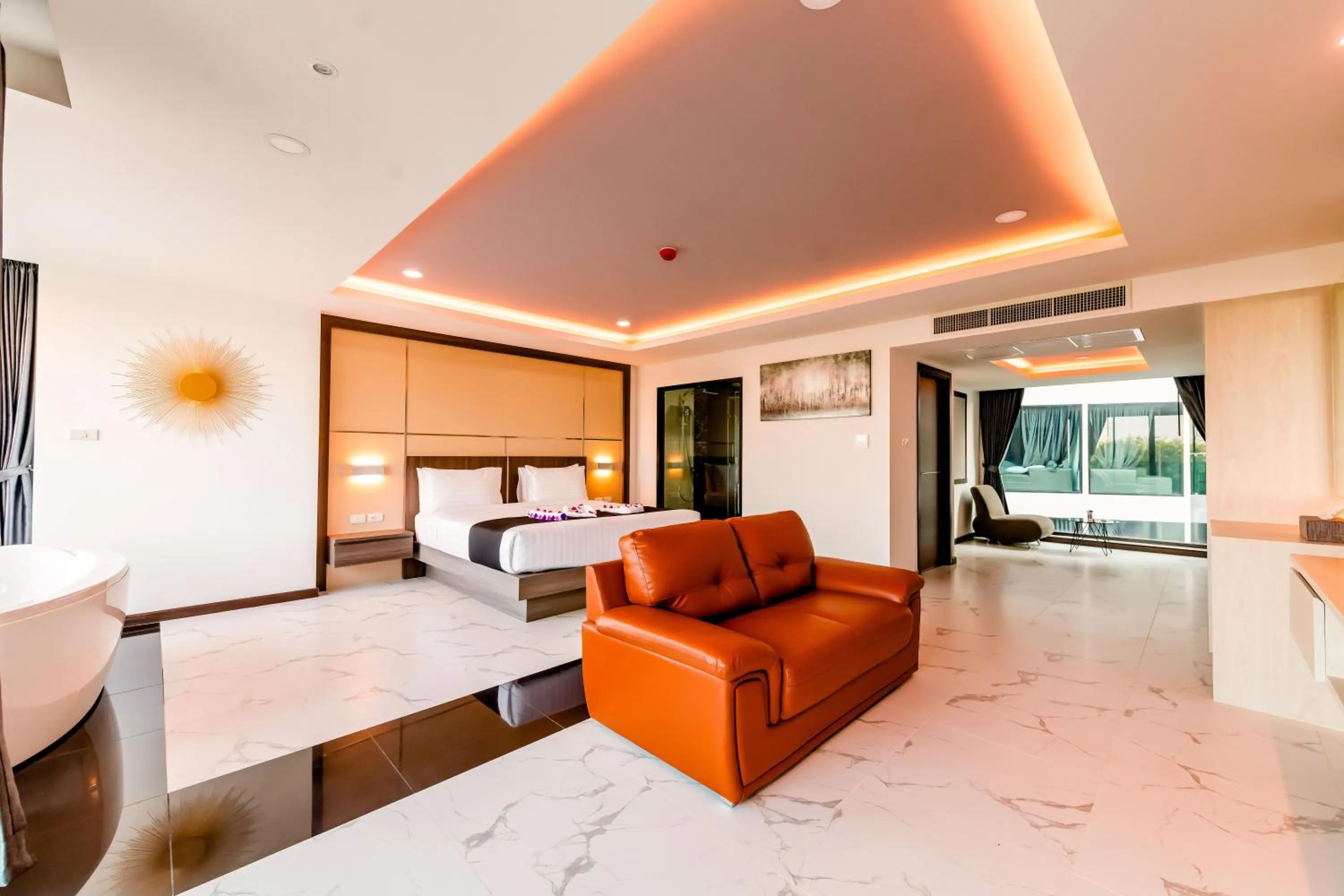 Bed in The Proud Hotel Pattaya - SHA Certified