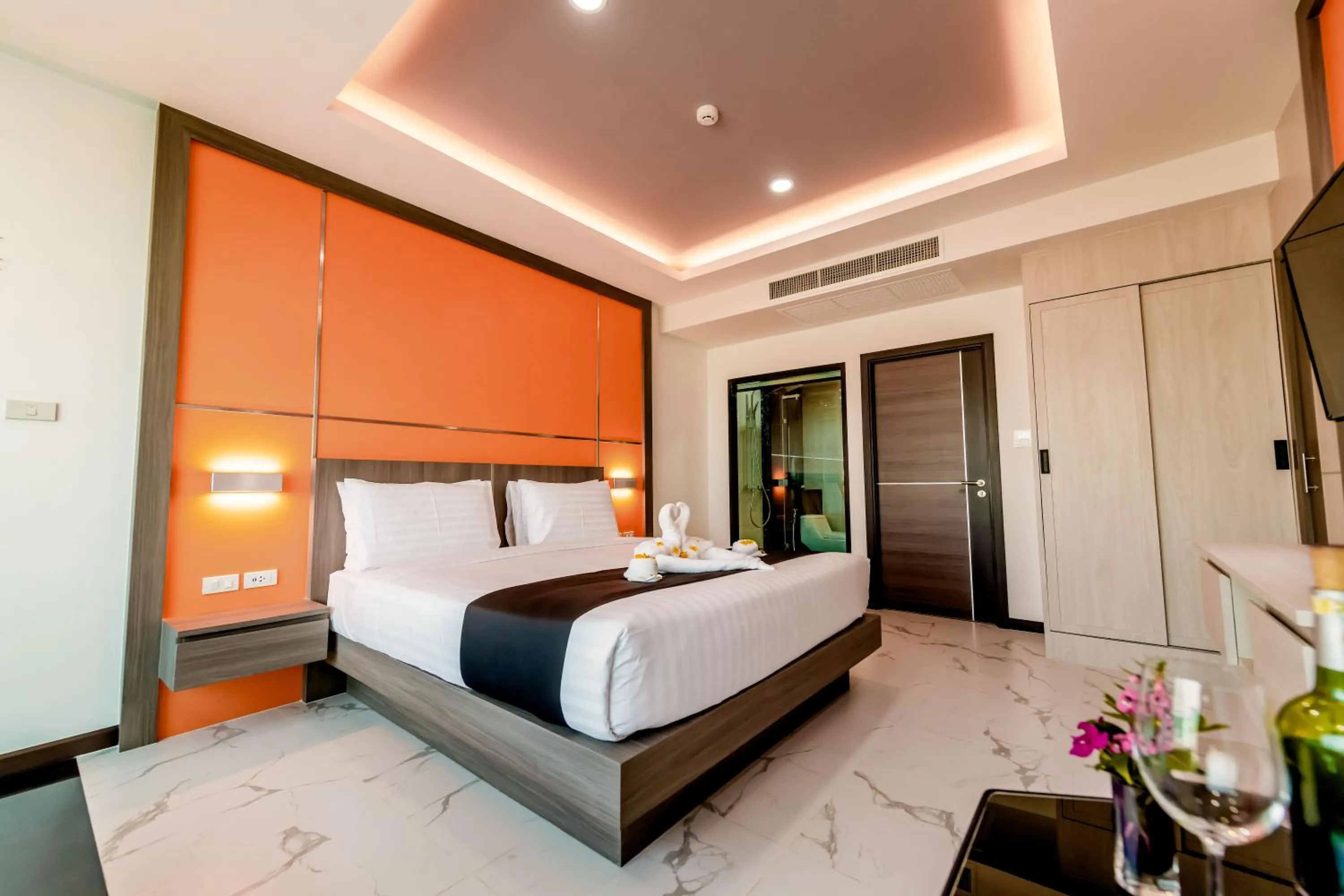 Bed in The Proud Hotel Pattaya - SHA Certified