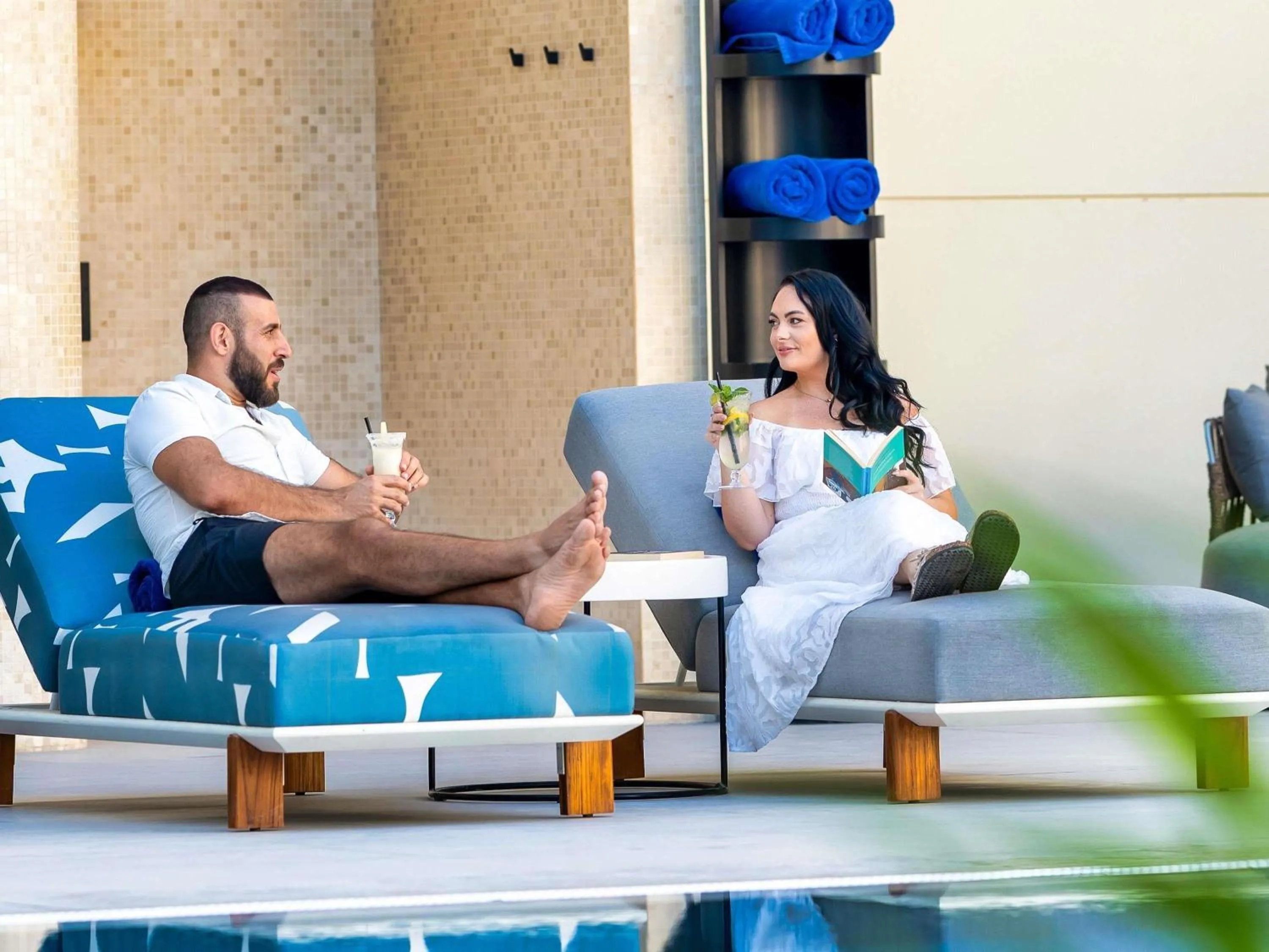 Pool view in Novotel Dubai World Trade Centre