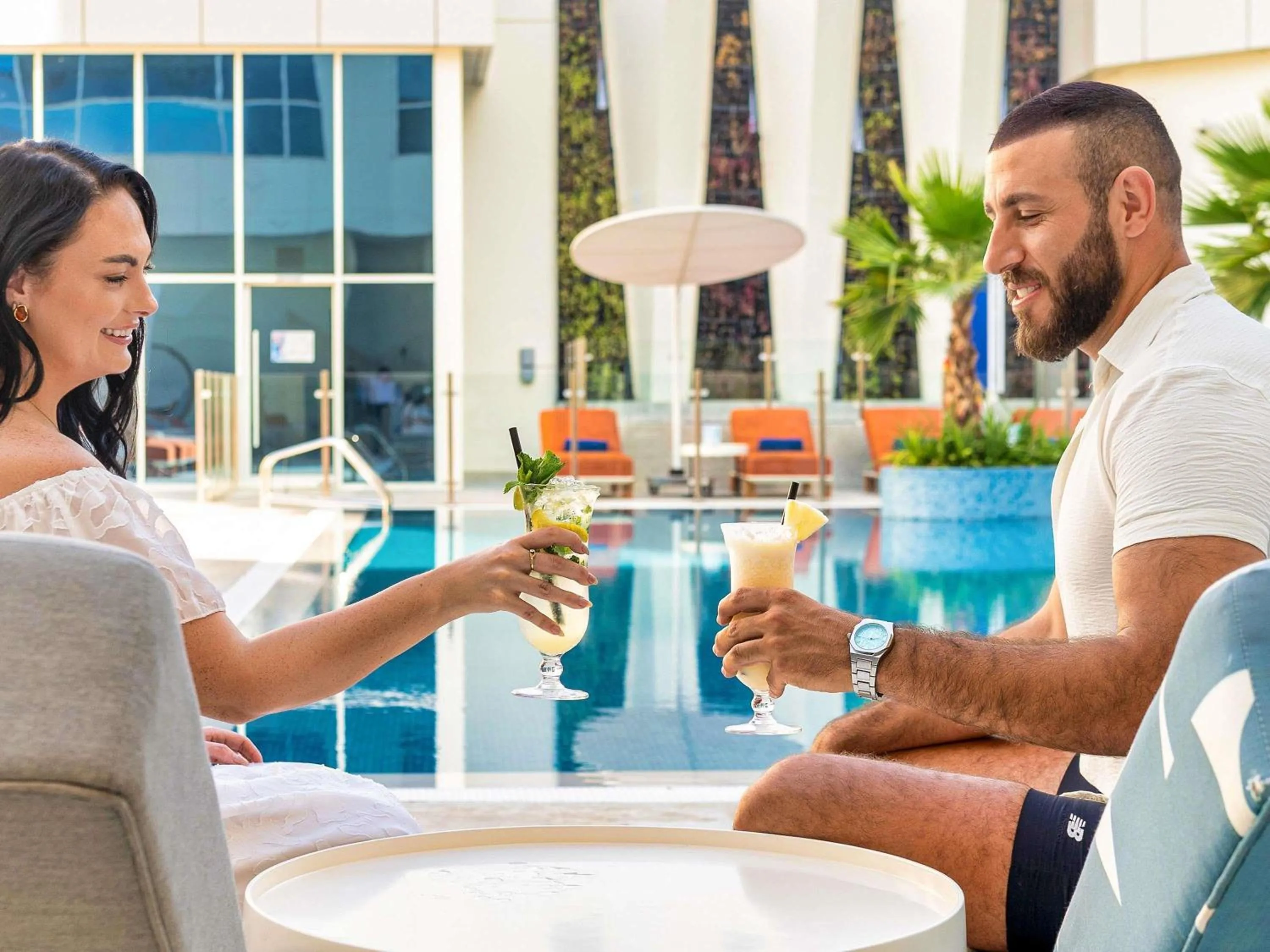 Pool view in Novotel Dubai World Trade Centre