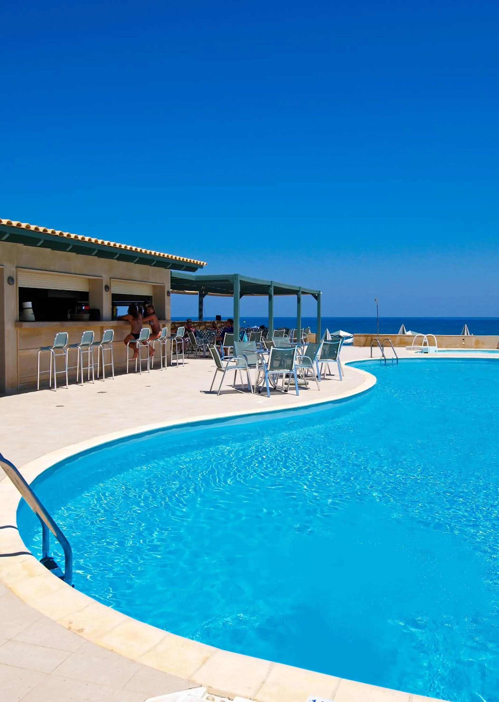 Swimming pool in Lissos Beach