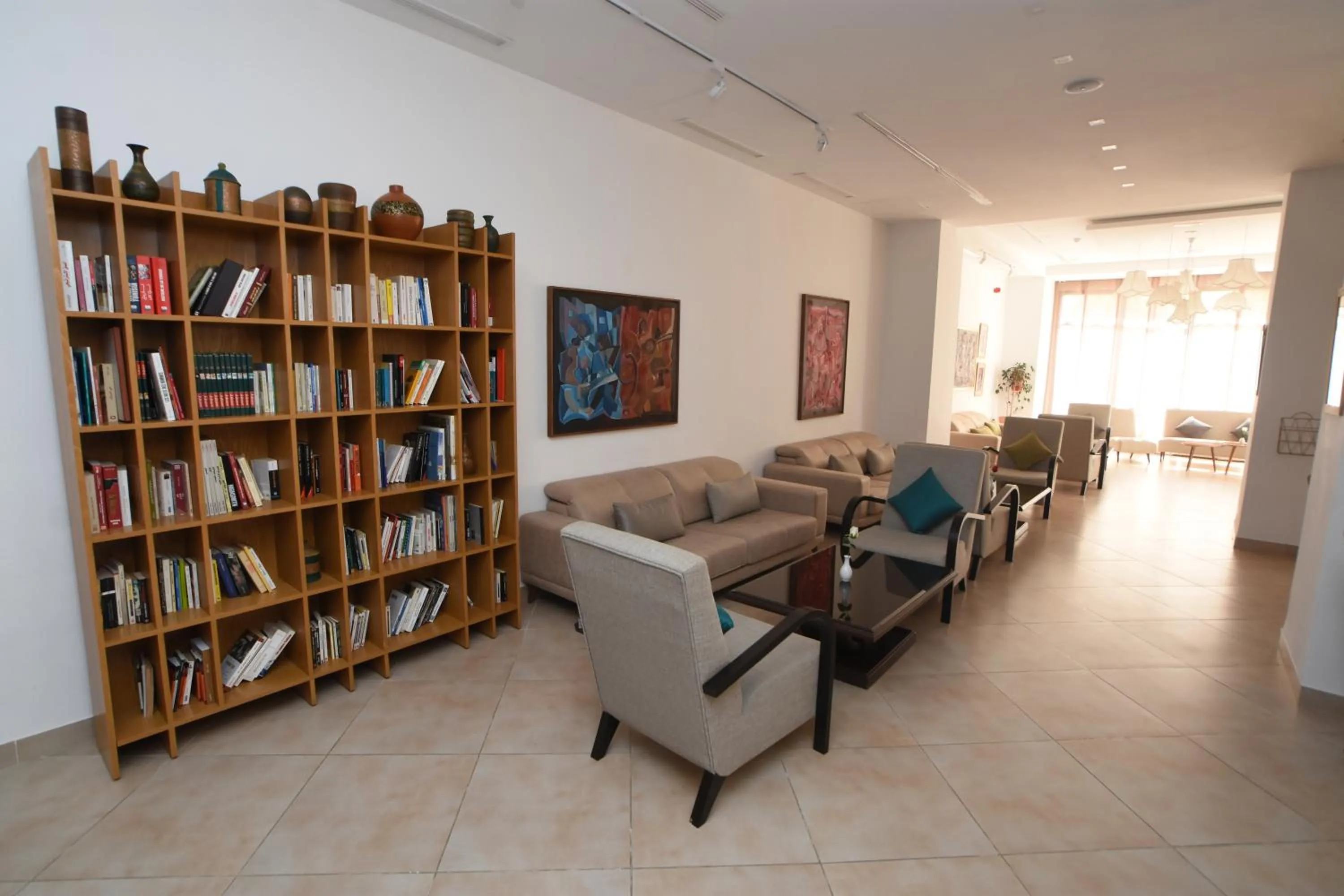 Library in Downtown Tunis Hotel