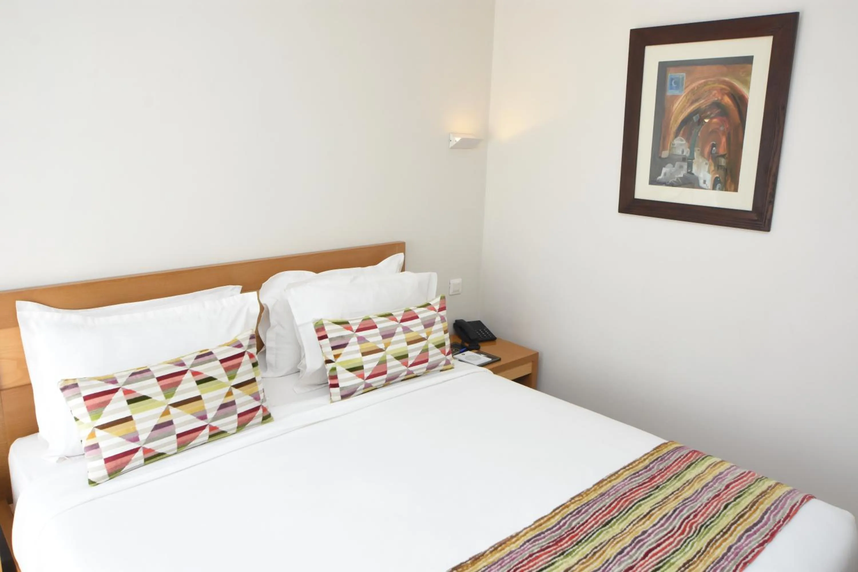 Bed in Downtown Tunis Hotel