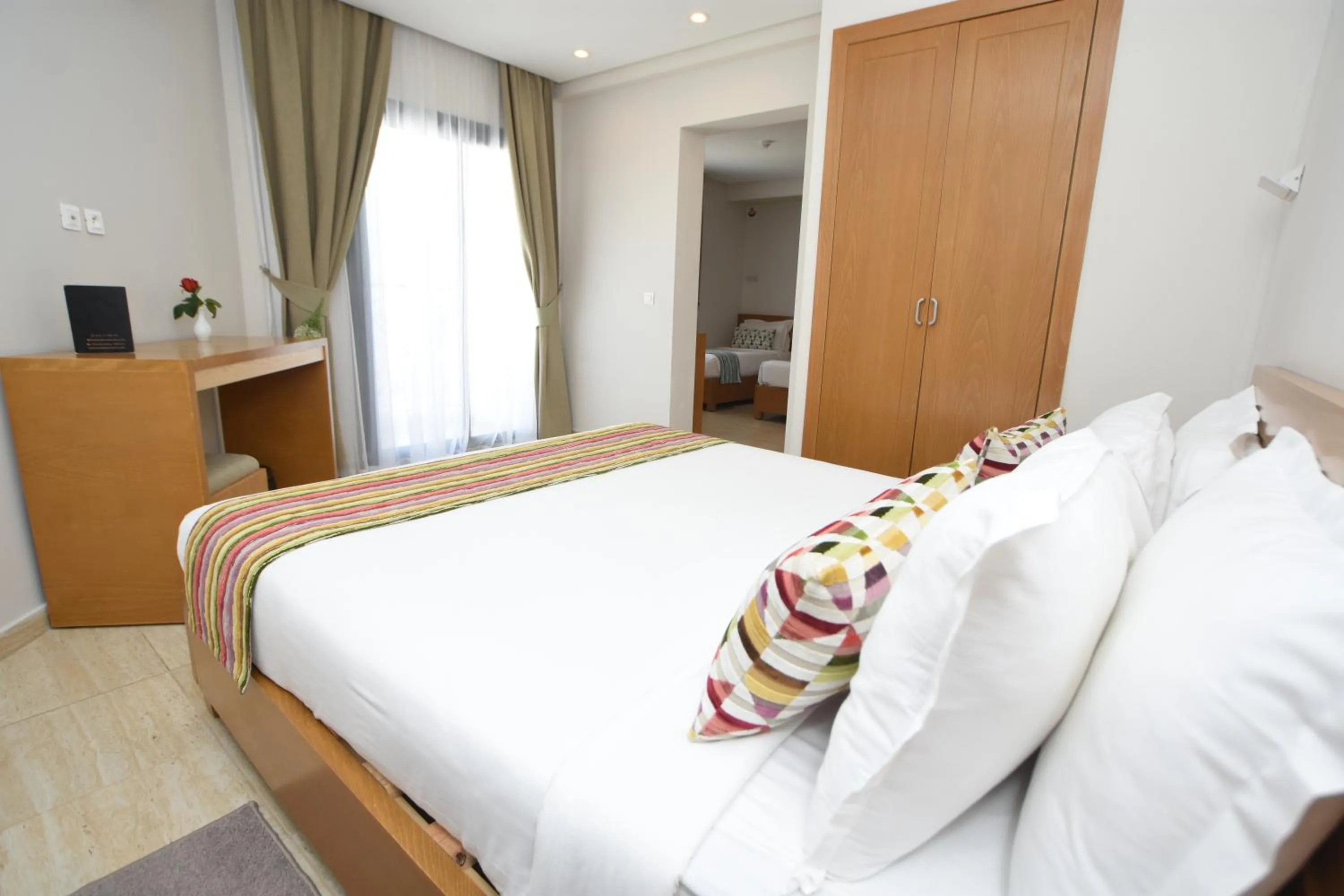 Bed in Downtown Tunis Hotel