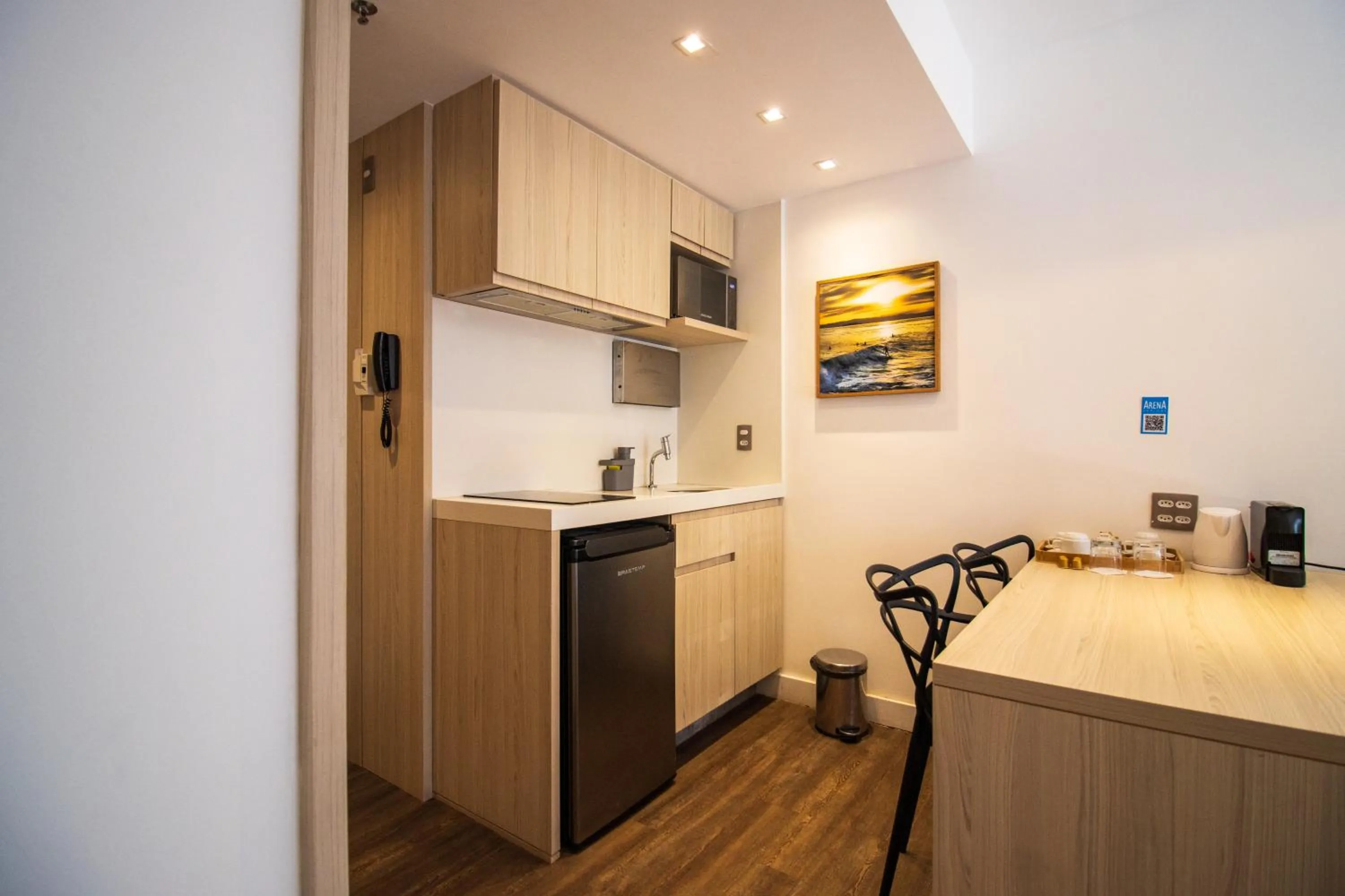 Kitchen or kitchenette in Anna Suites Ipanema by Arena Hotéis