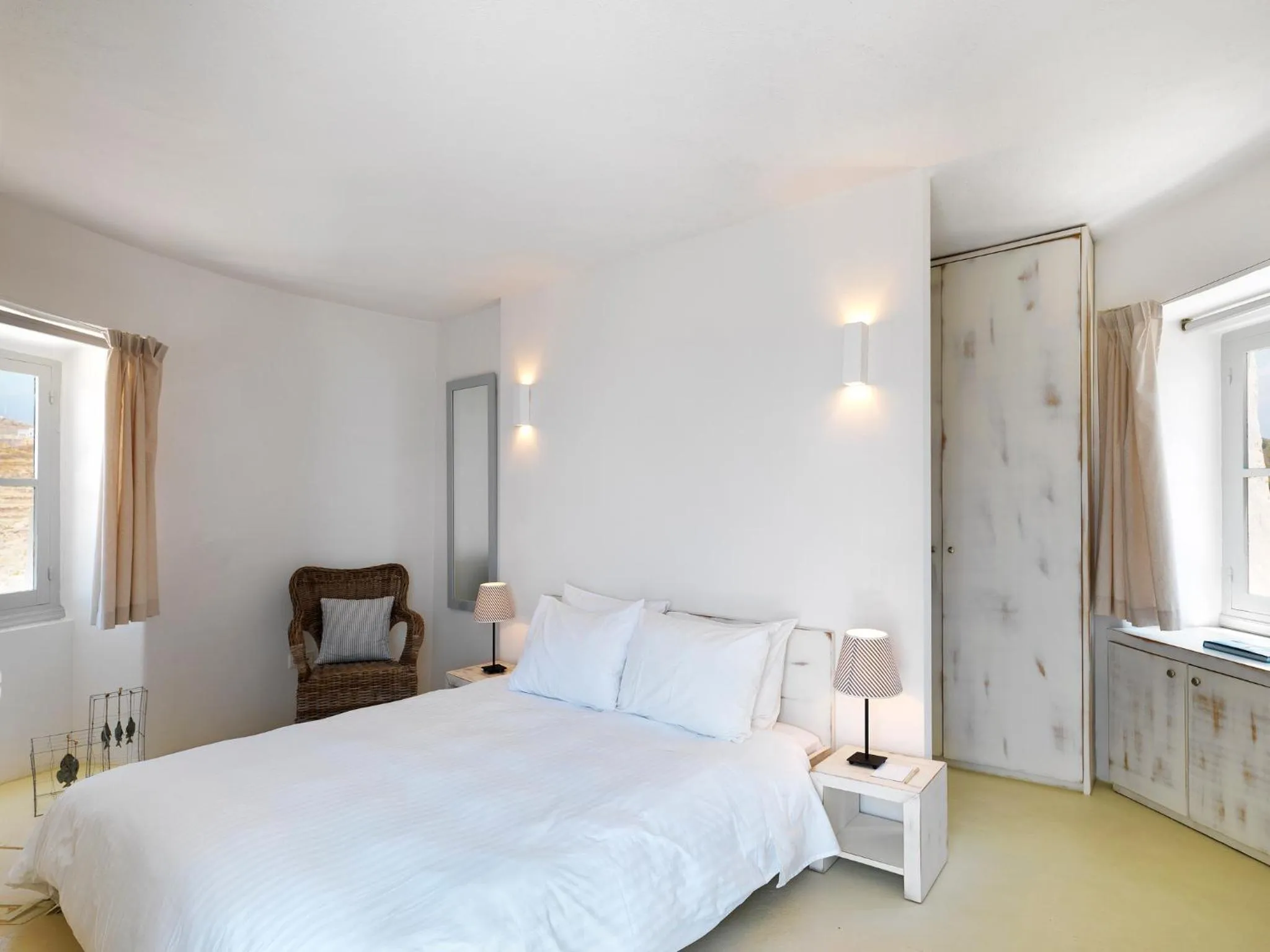 Bed in The Windmill Kimolos