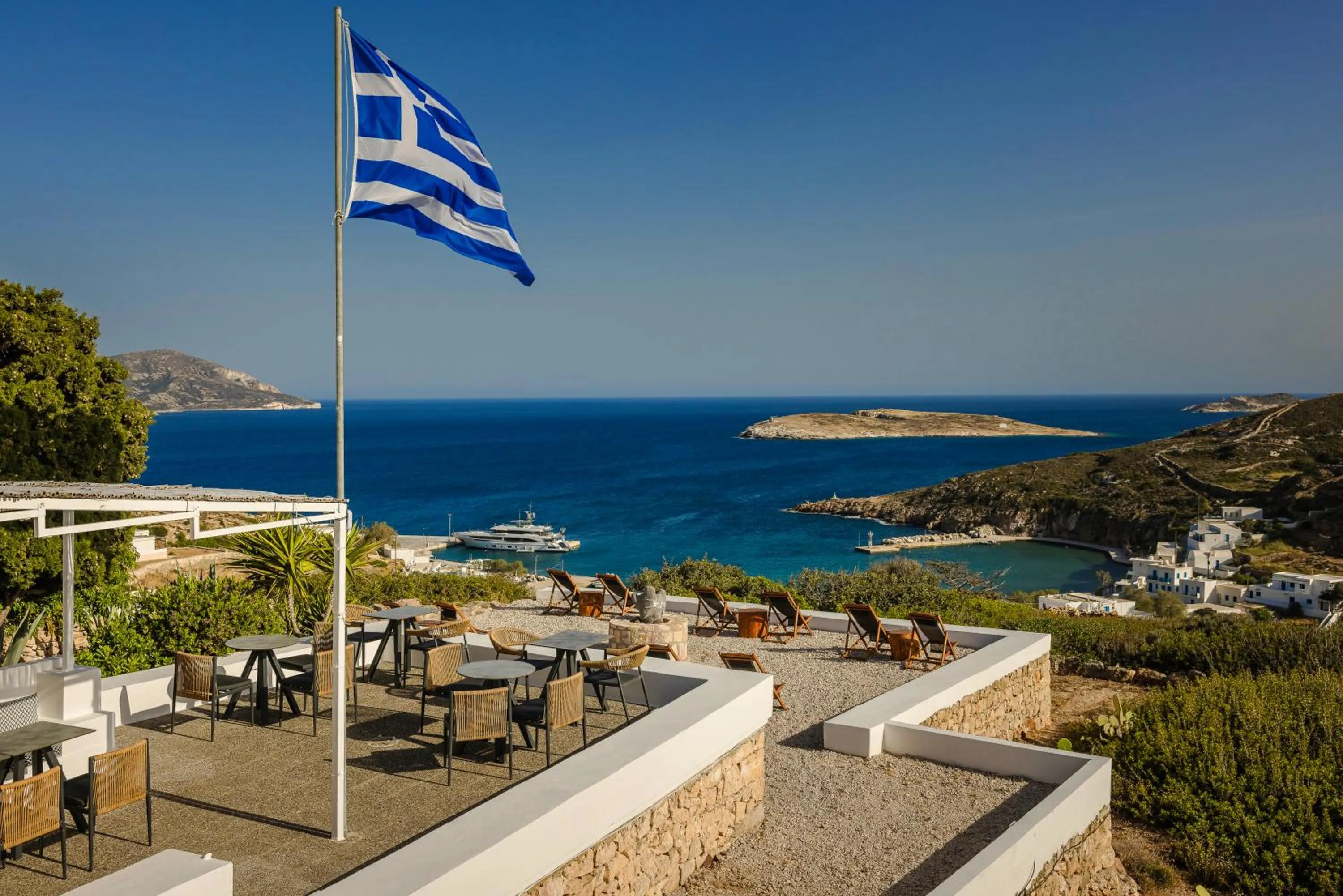 Natural landscape in The Windmill Kimolos