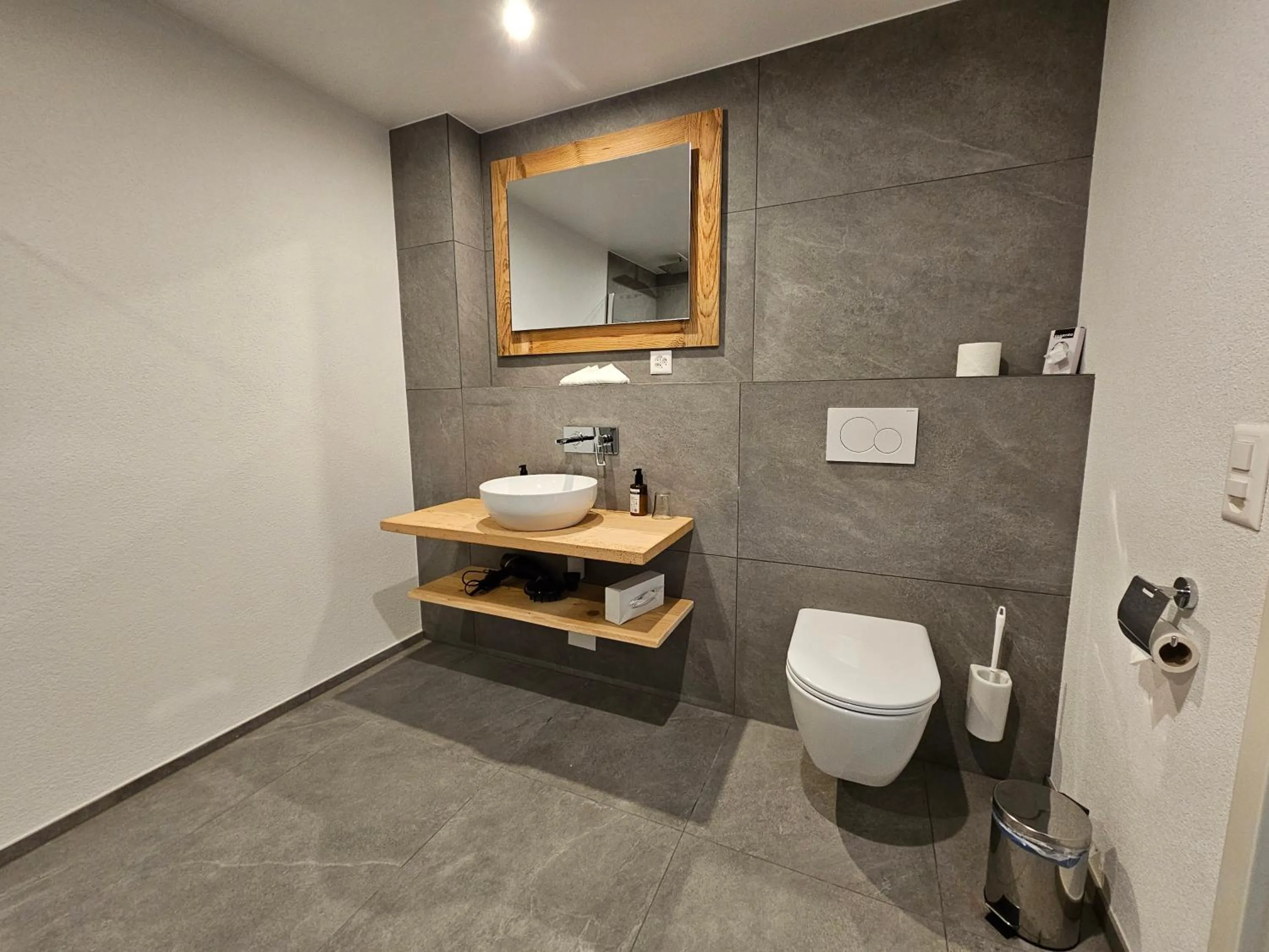 Toilet in Typically Swiss Hotel Ermitage