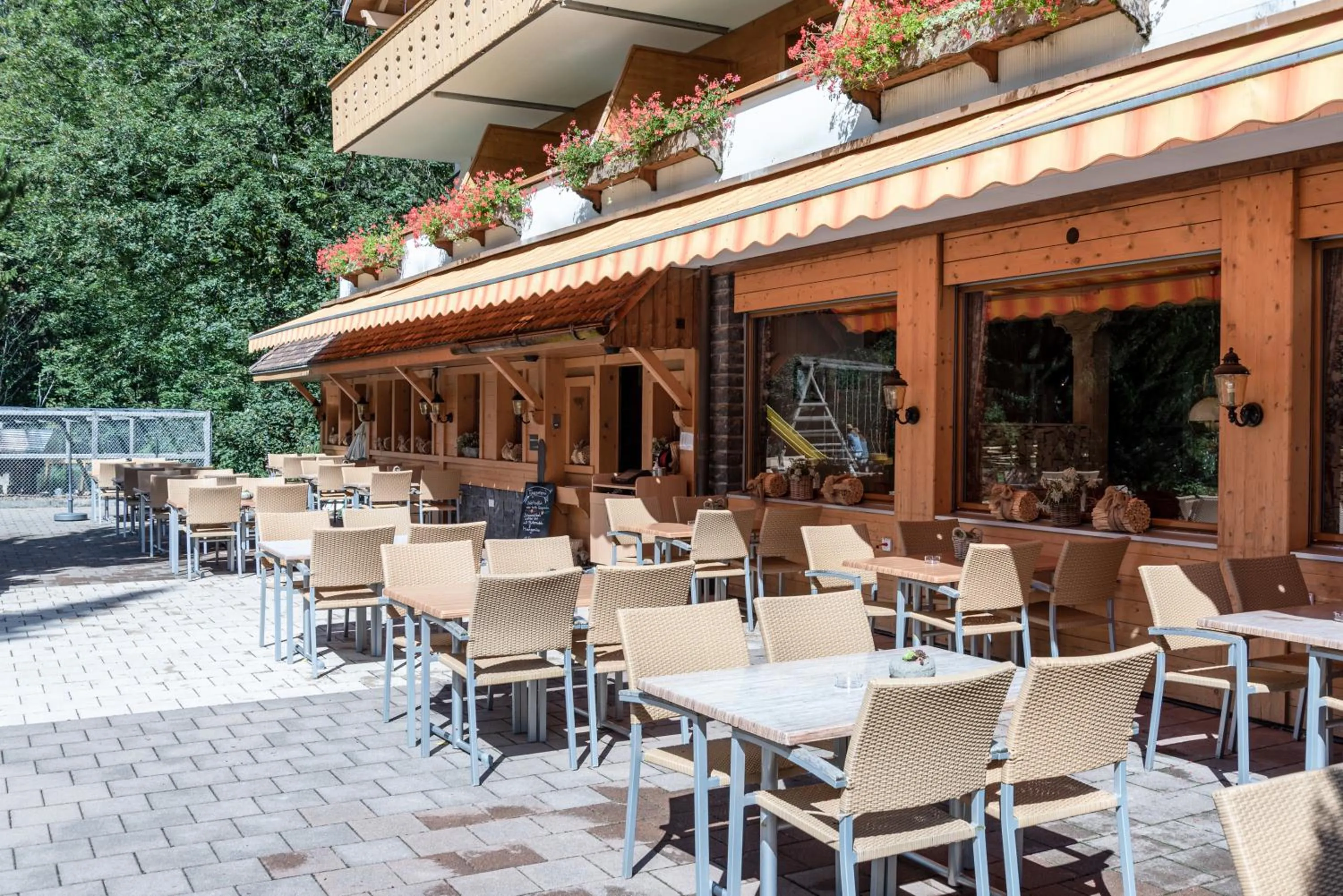 Balcony/Terrace in Typically Swiss Hotel Ermitage