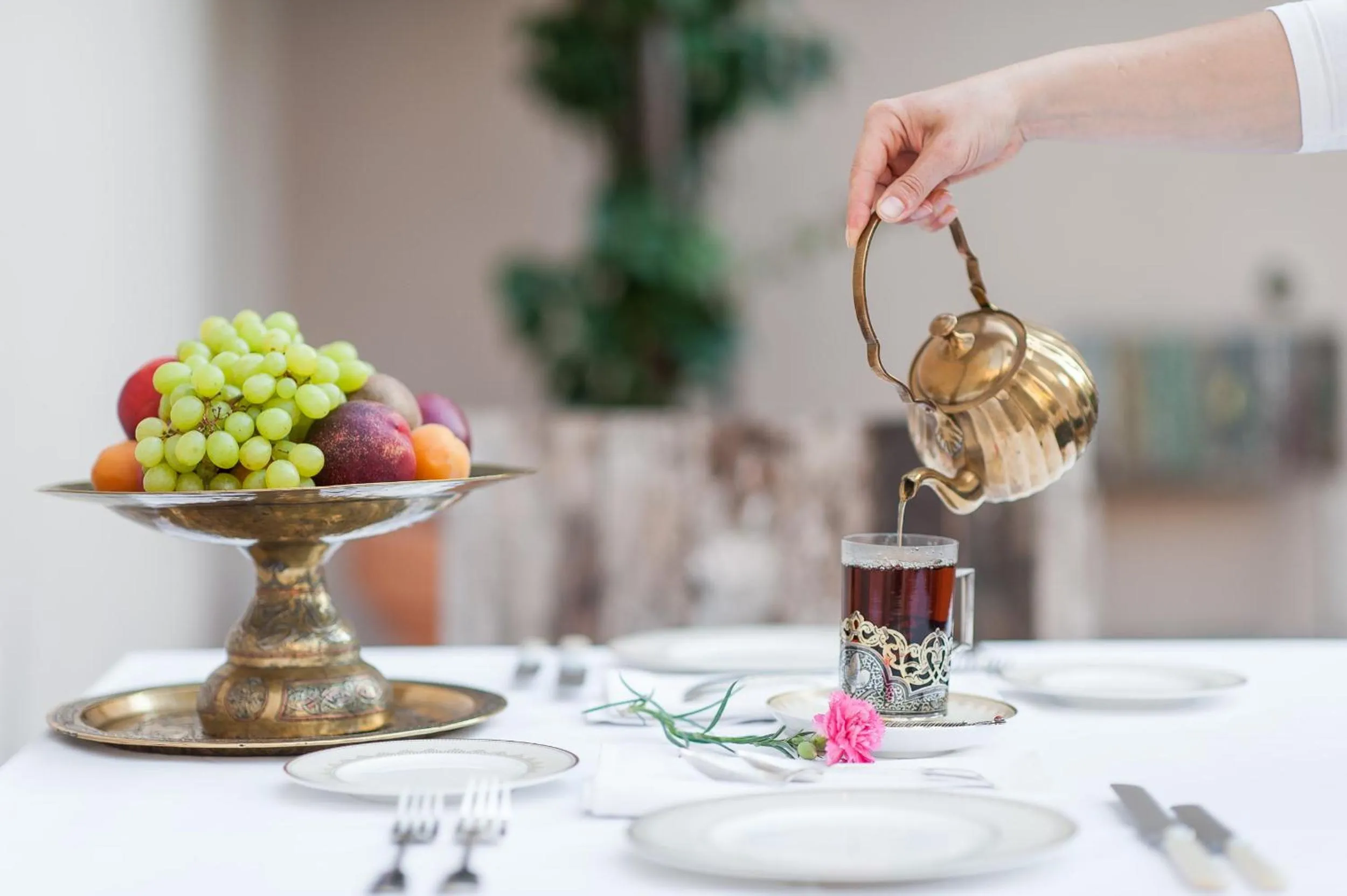 Food and drinks in La Maison Ottomane