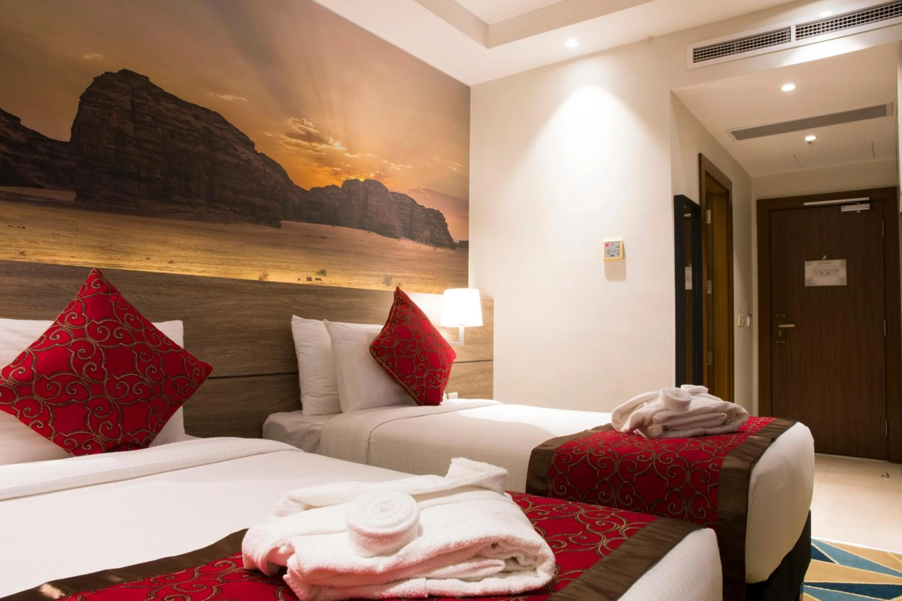 Bed in Hibatullah Hotel Makkah