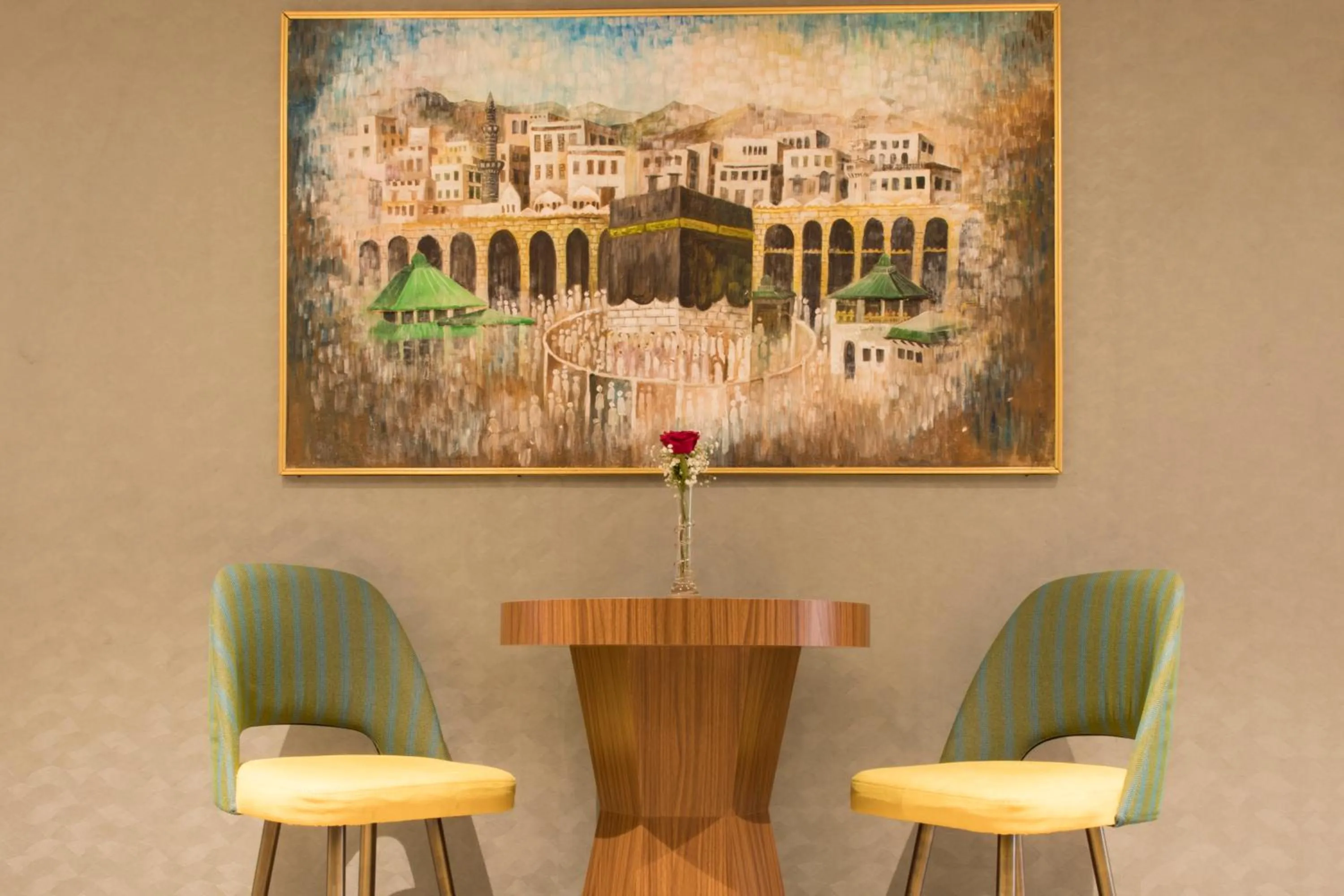 Seating area in Hibatullah Hotel Makkah