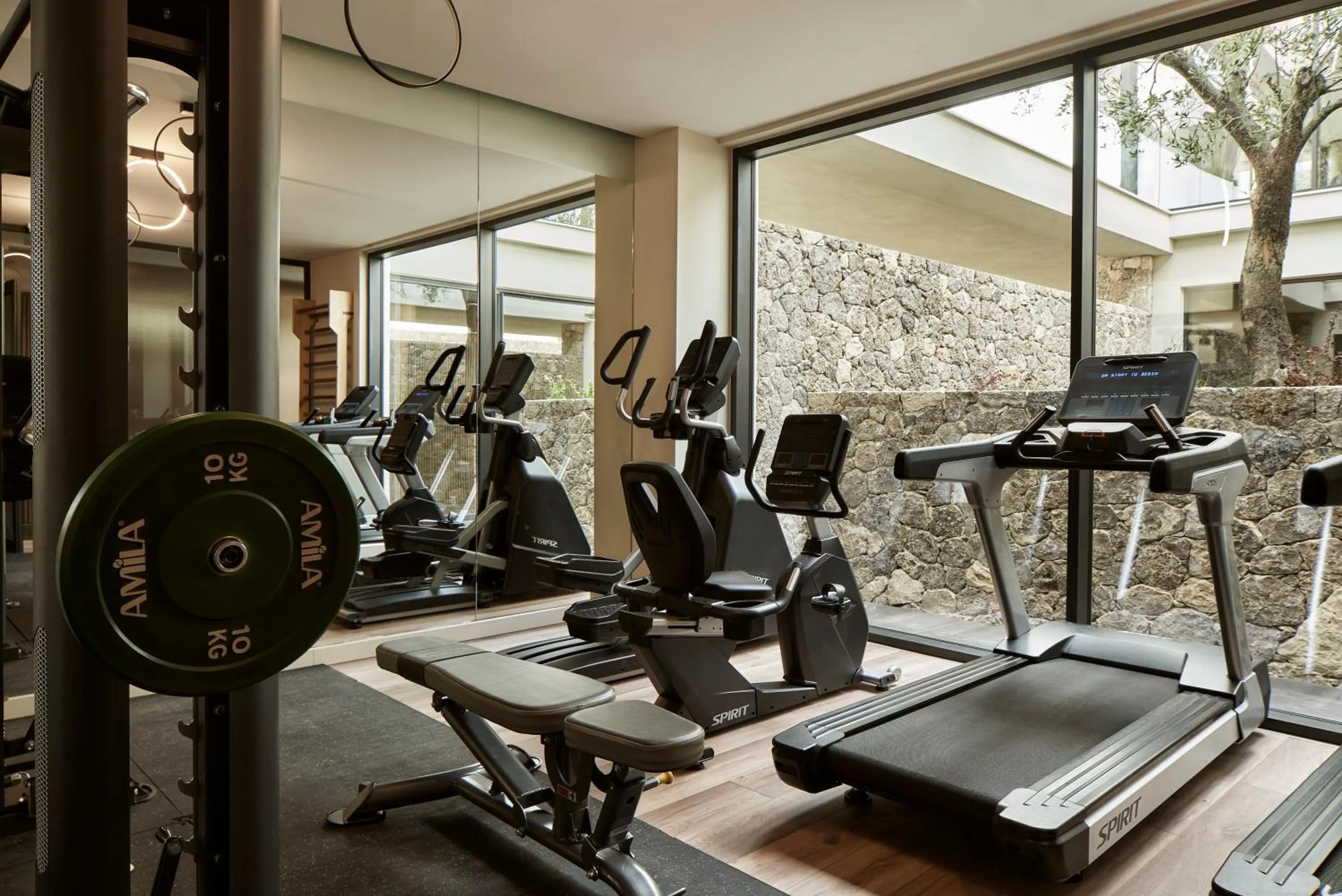 Fitness centre/facilities in The Olivar Suites