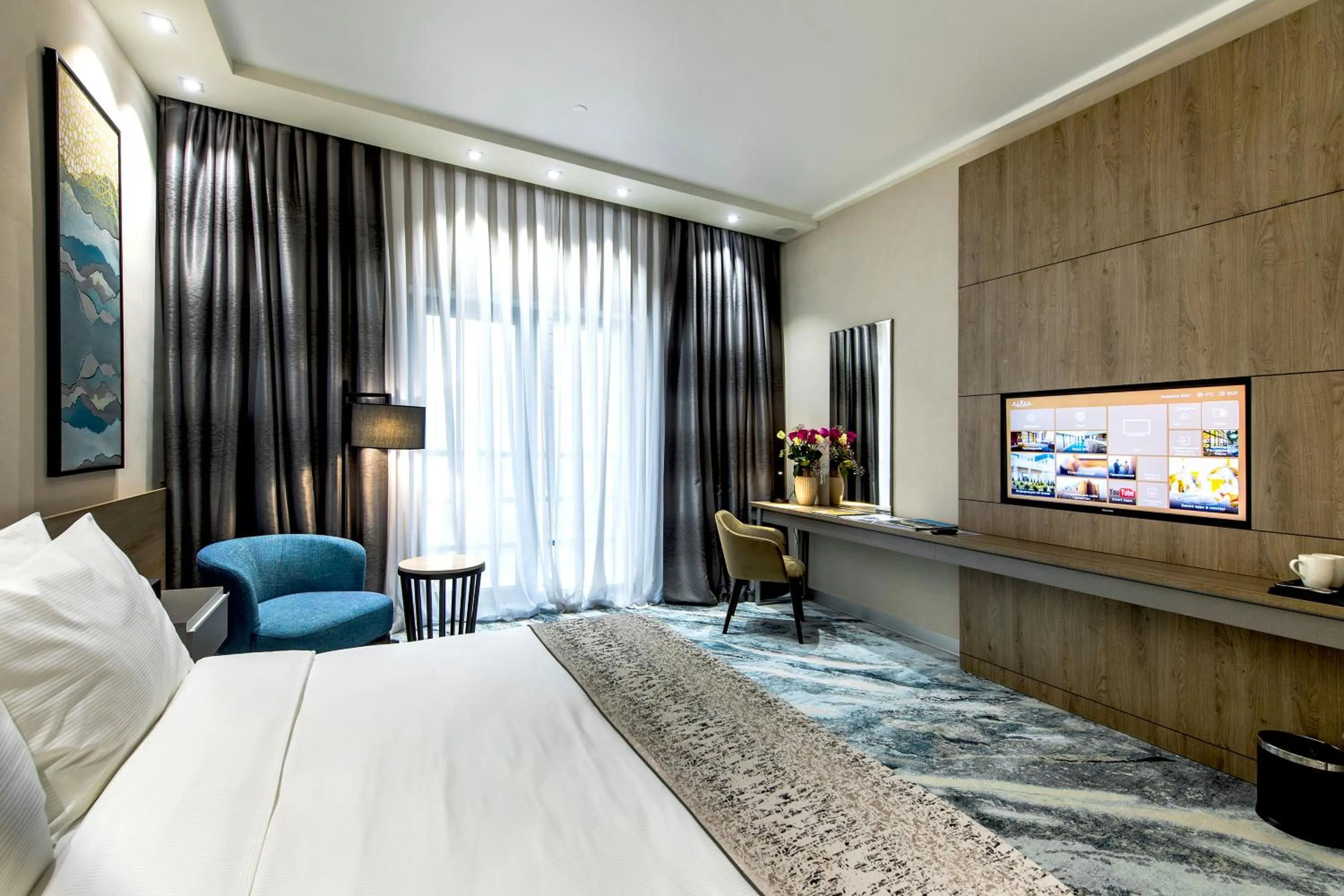 Photo of the whole room, Bed in Rixos Turkistan