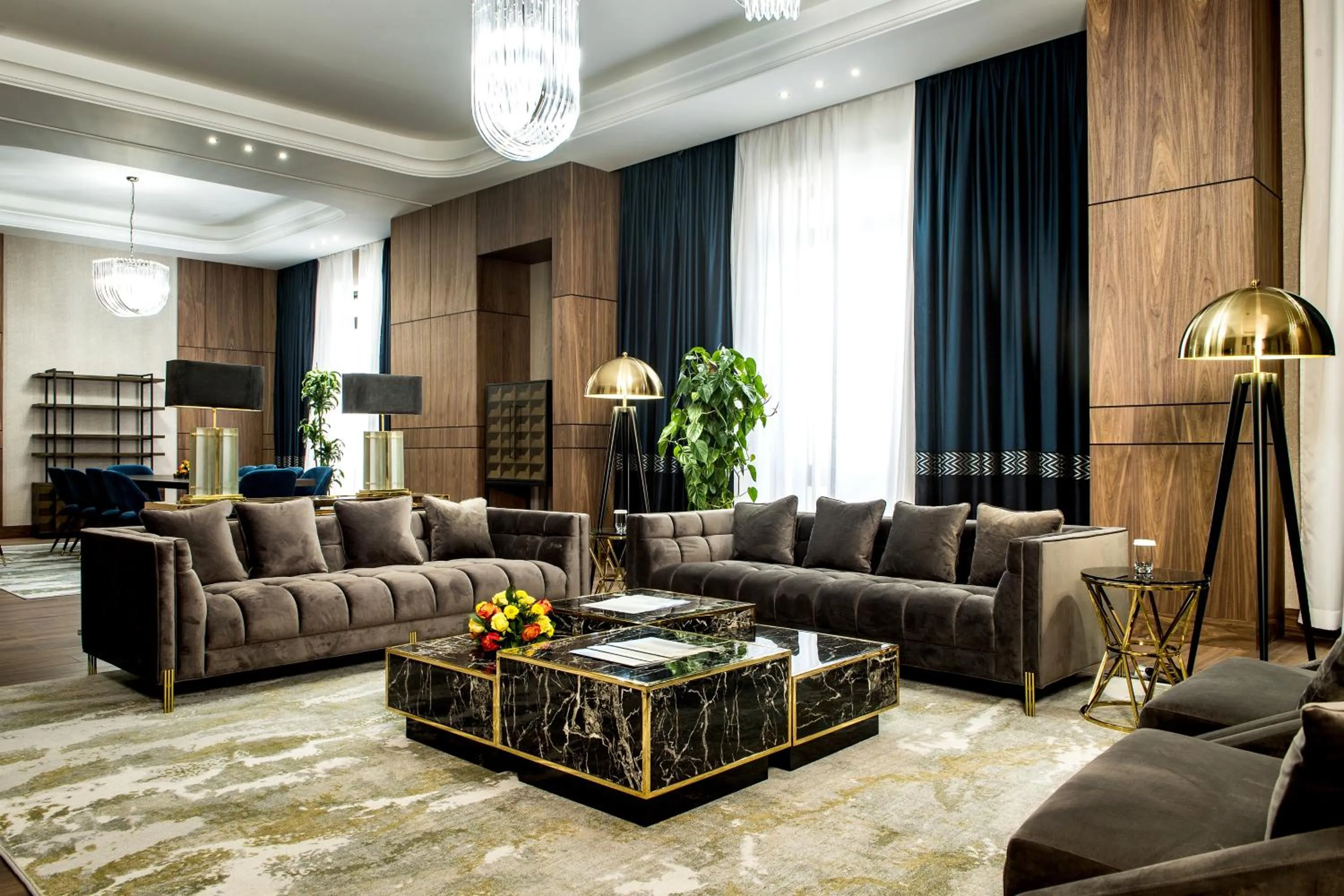 Seating area in Rixos Turkistan