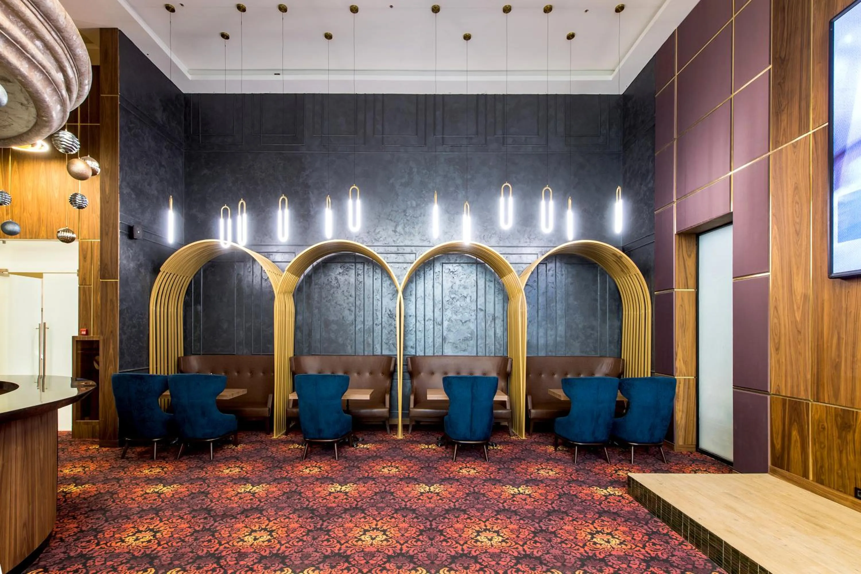 Communal lounge/ TV room in Rixos Turkistan