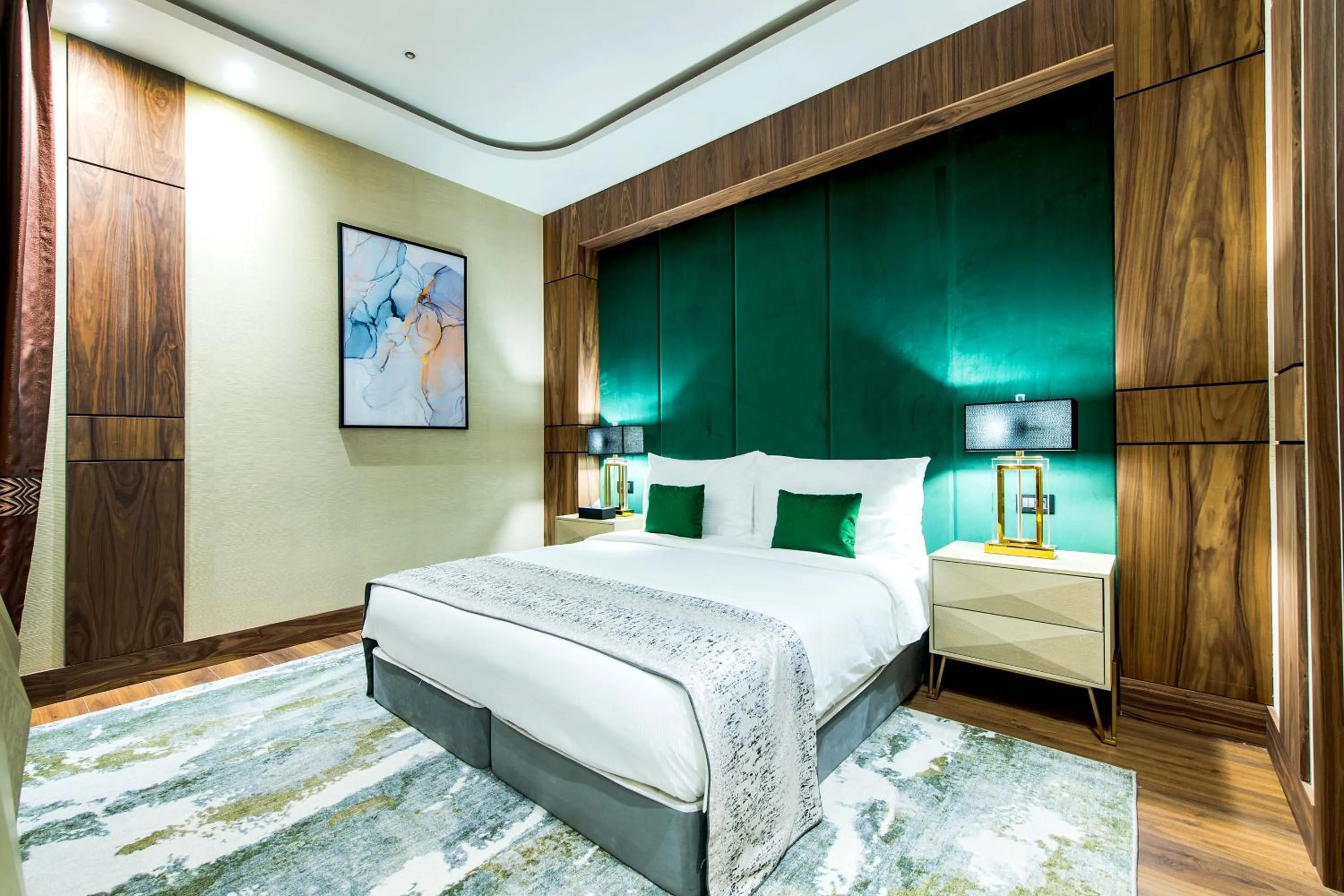 Bed in Rixos Turkistan