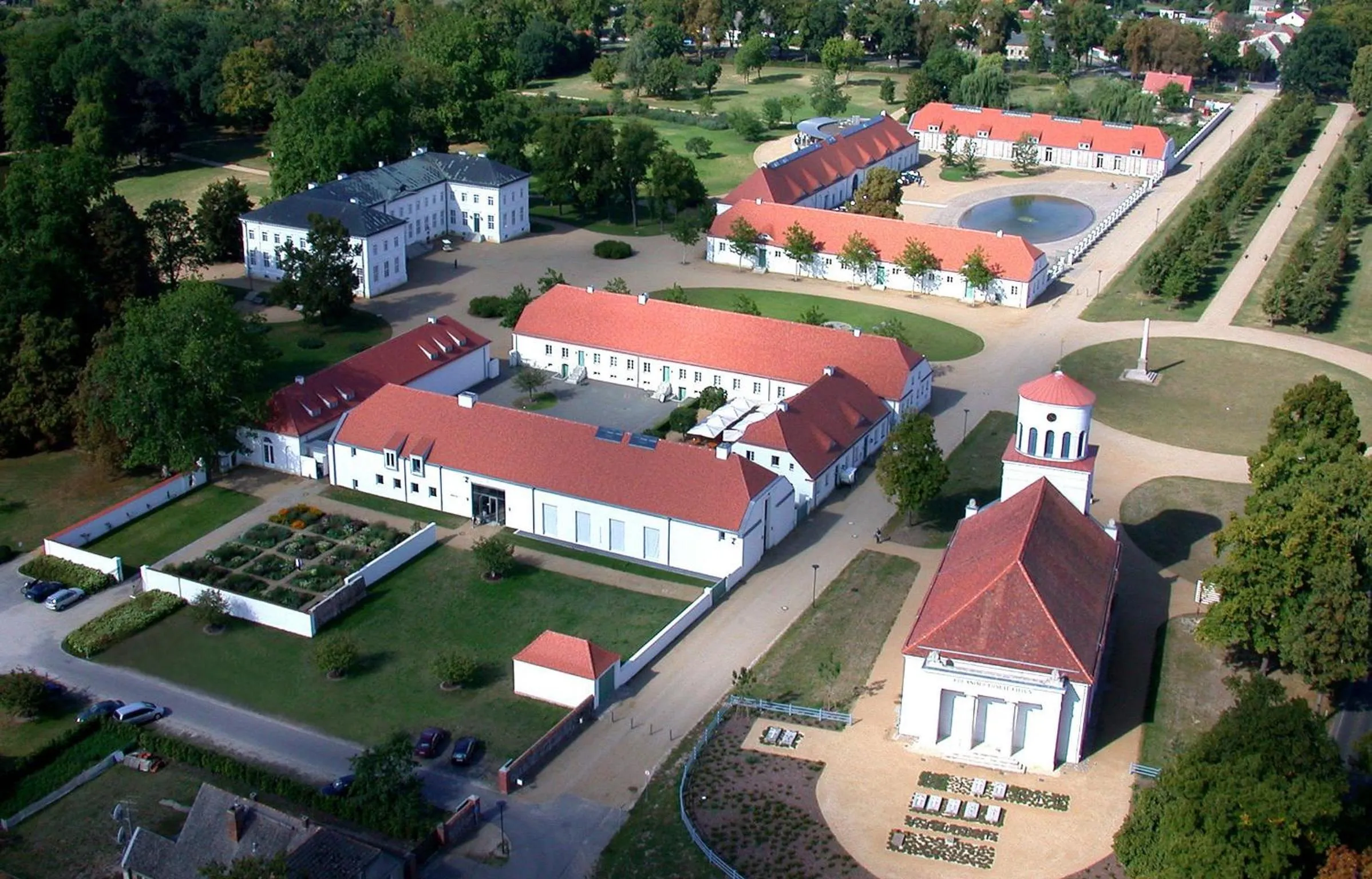 Bird's eye view in Hotel Schloss Neuhardenberg