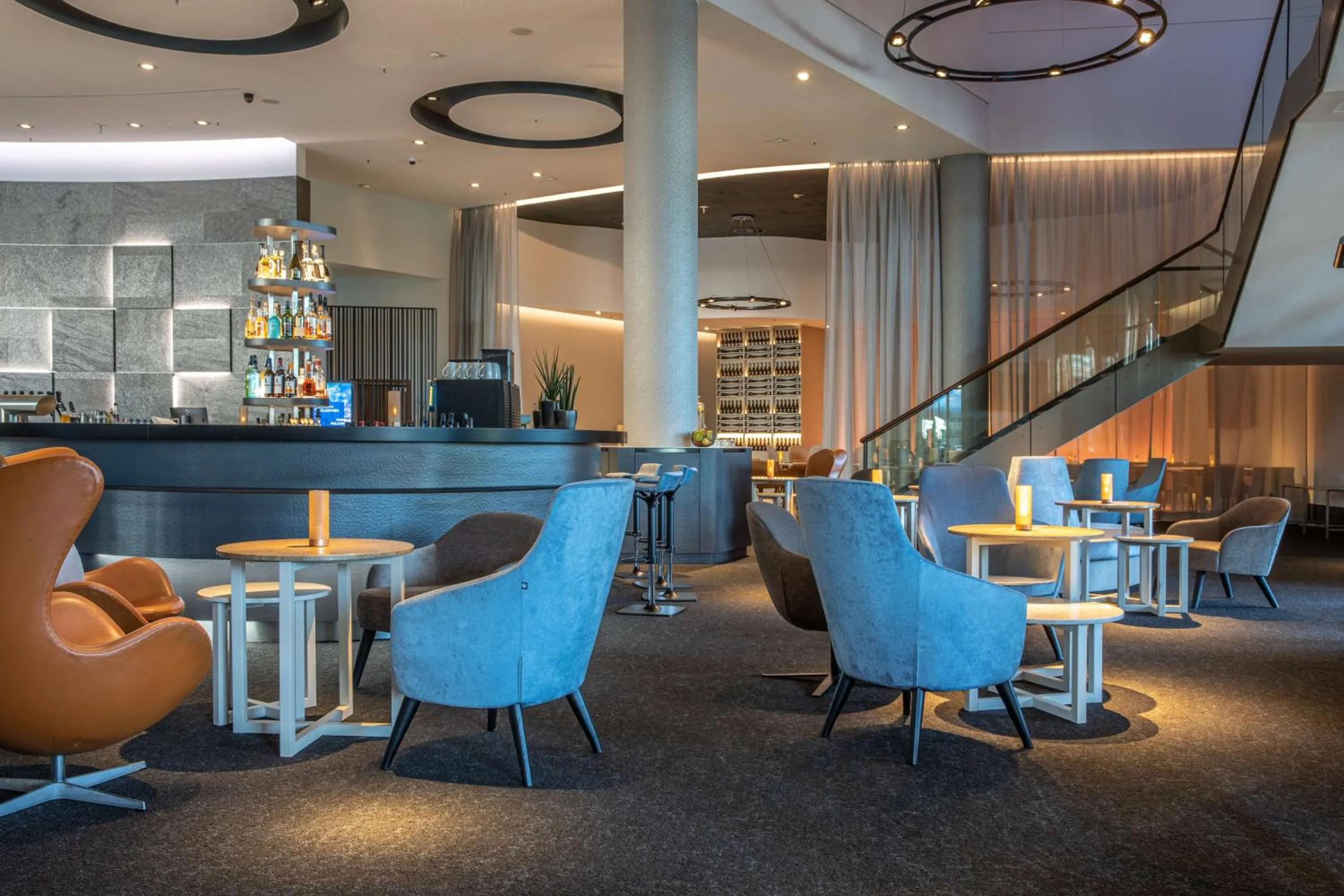 Lounge or bar in Radisson Blu Hotel Rostock