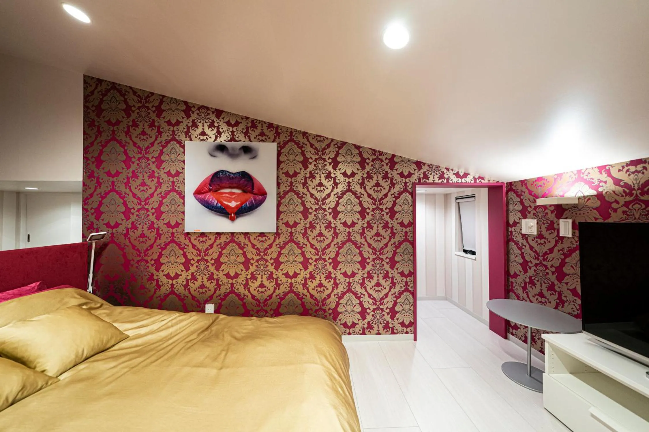 Bedroom, Bed in La Krasse Skytree