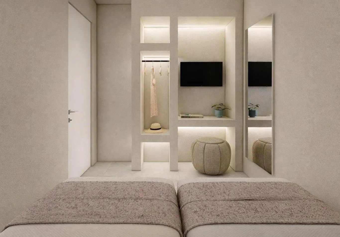 Bed in Acapulco Marinos Apartments- Adults Only