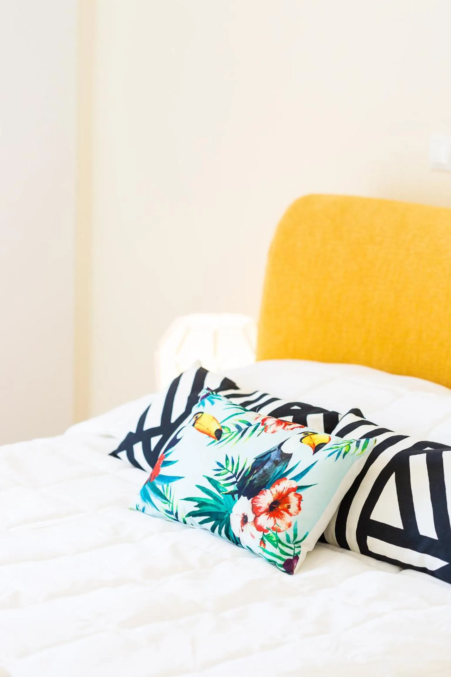 Decorative detail, Bed in Birais Beach Studios