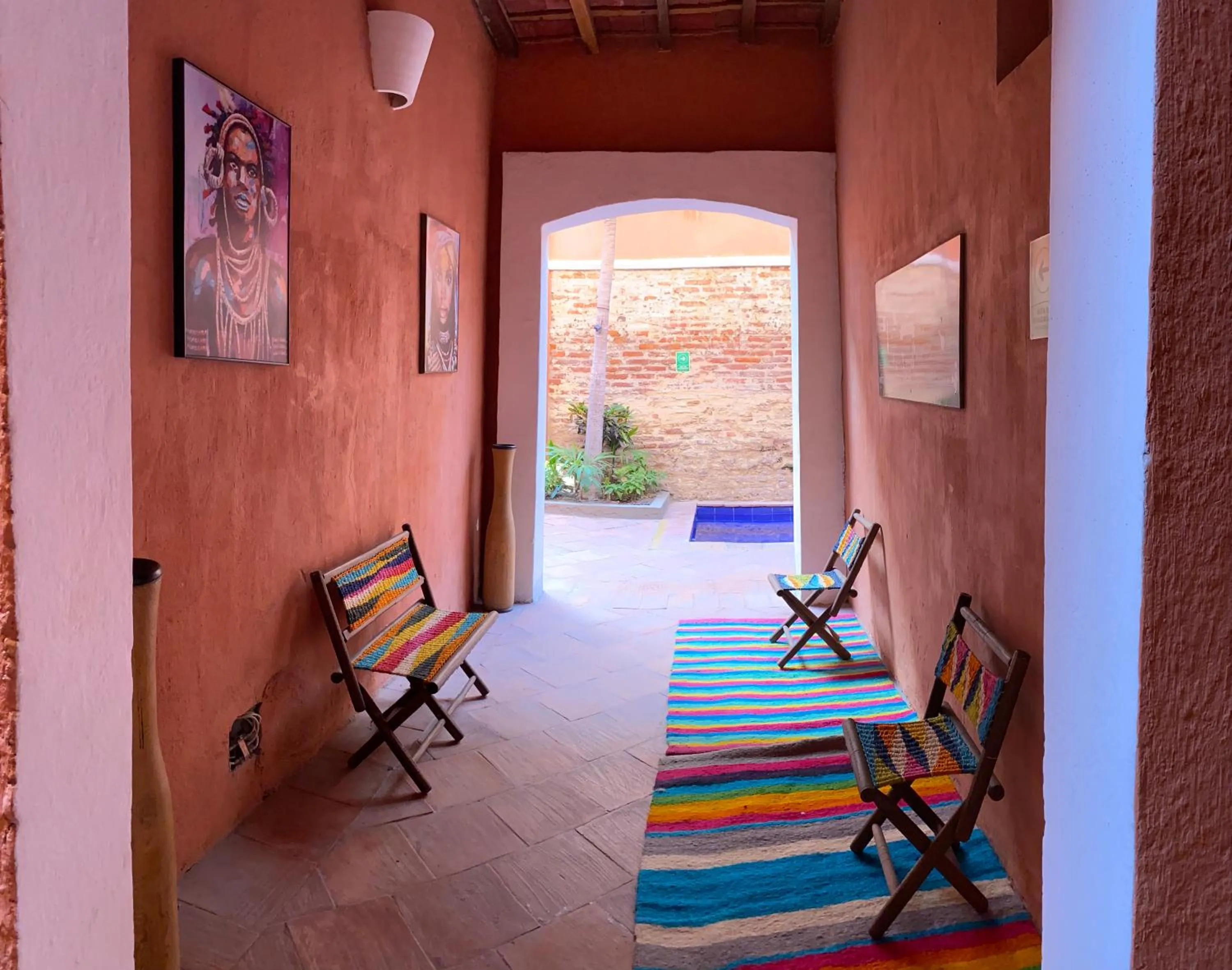 Garden view in Gagaka Rua hostel