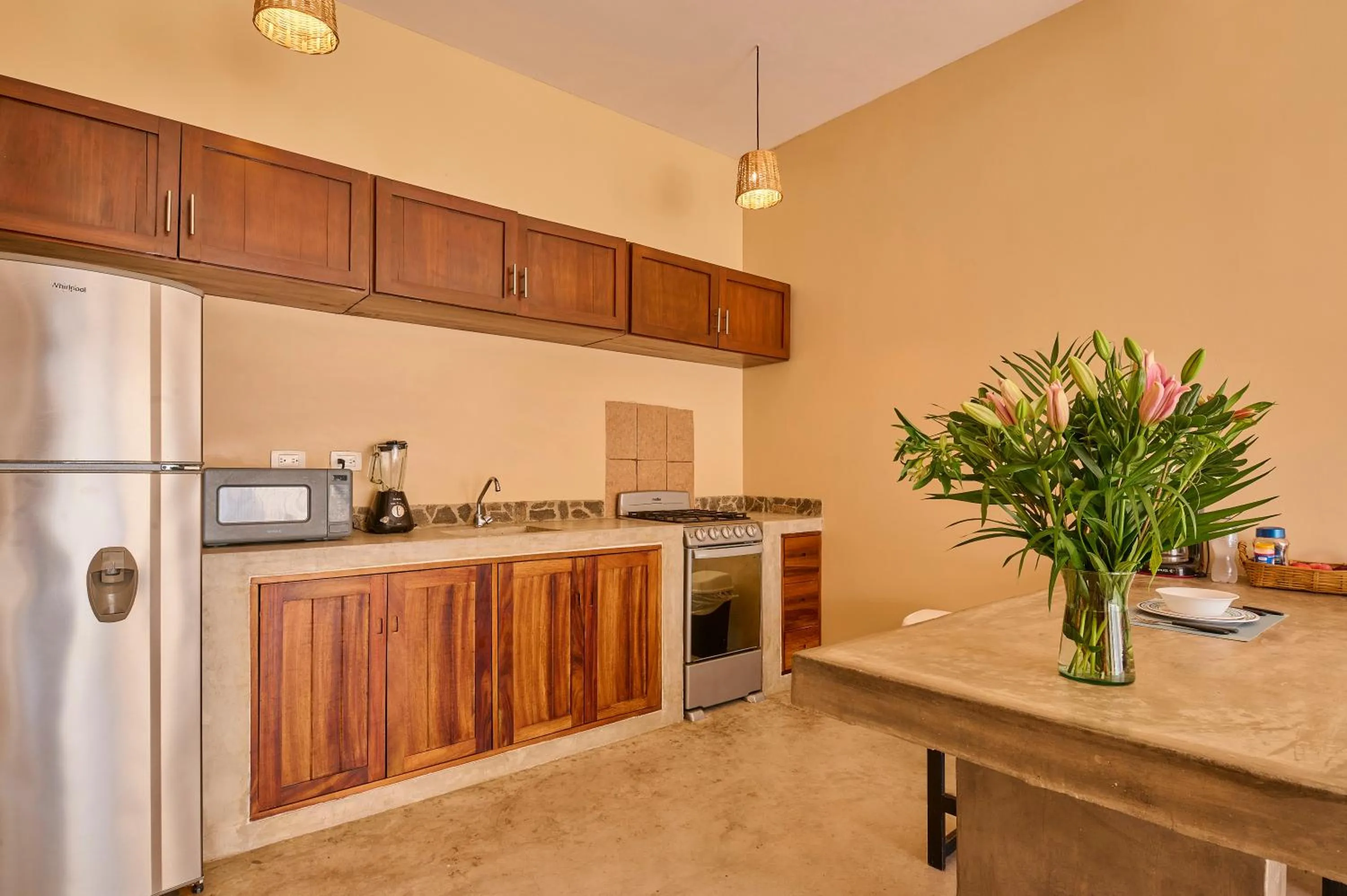 Kitchen or kitchenette in Lya Beach House