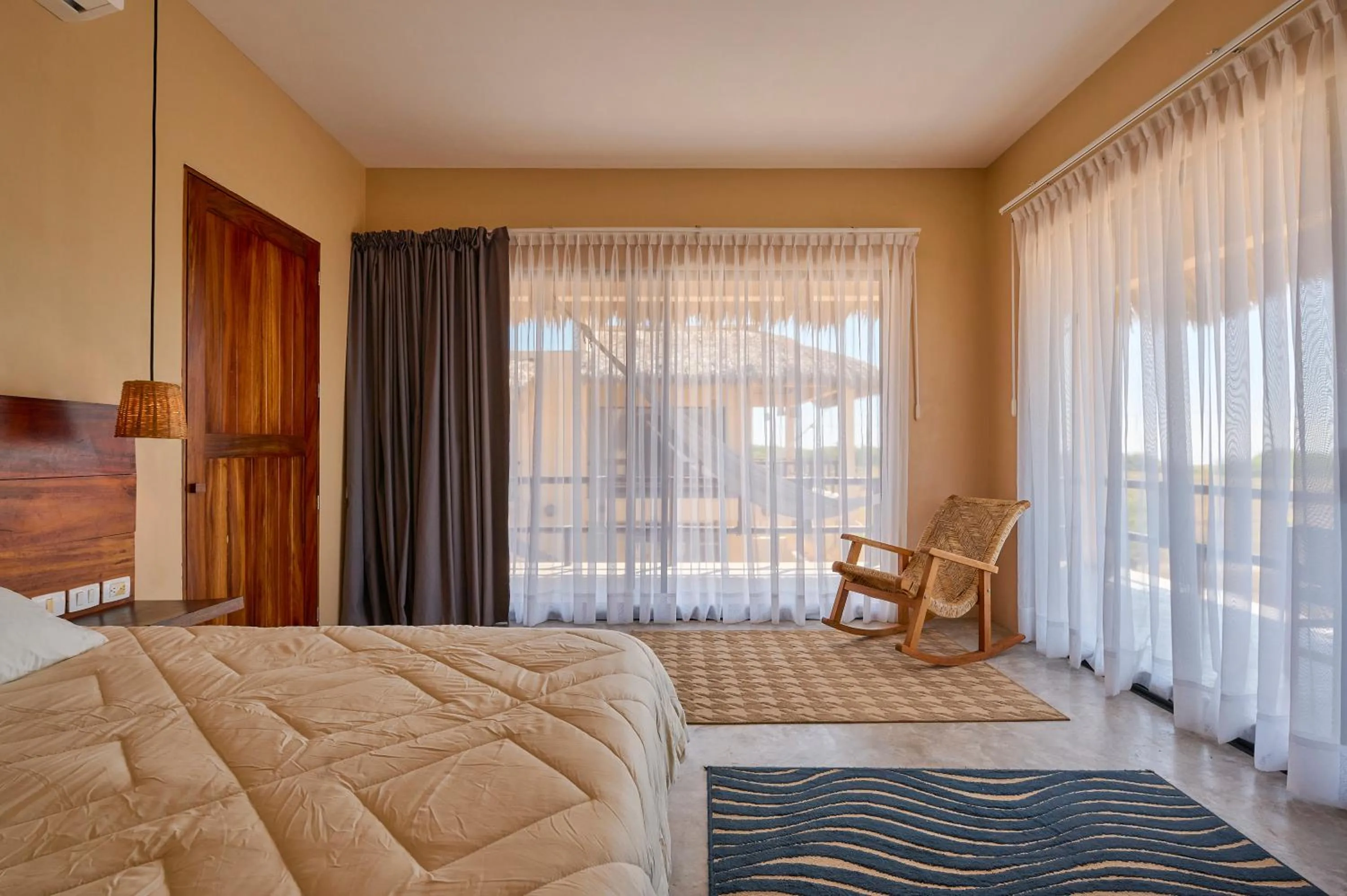 Bedroom, Bed in Lya Beach House