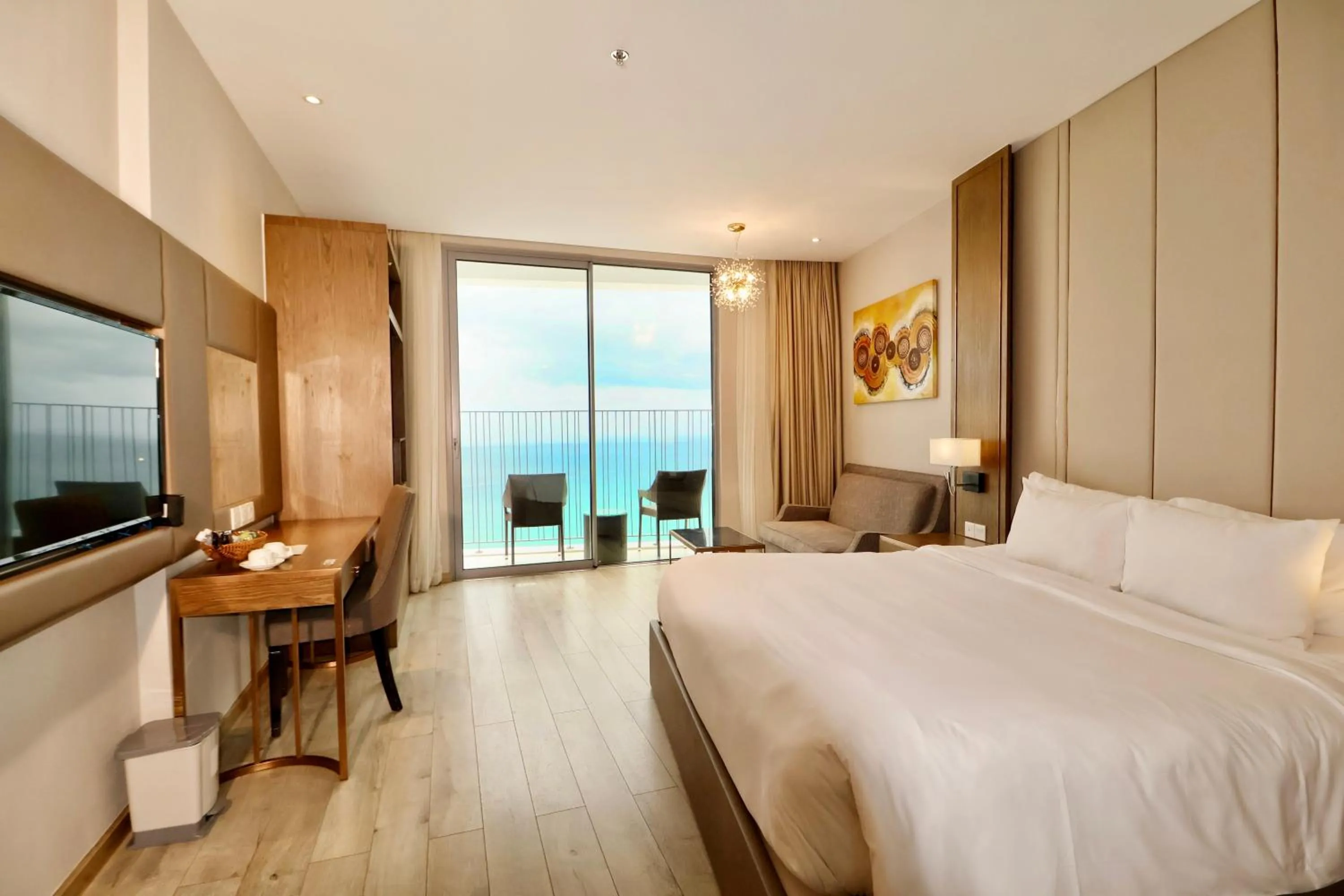 Bed in Wise Stay Panorama Condotel