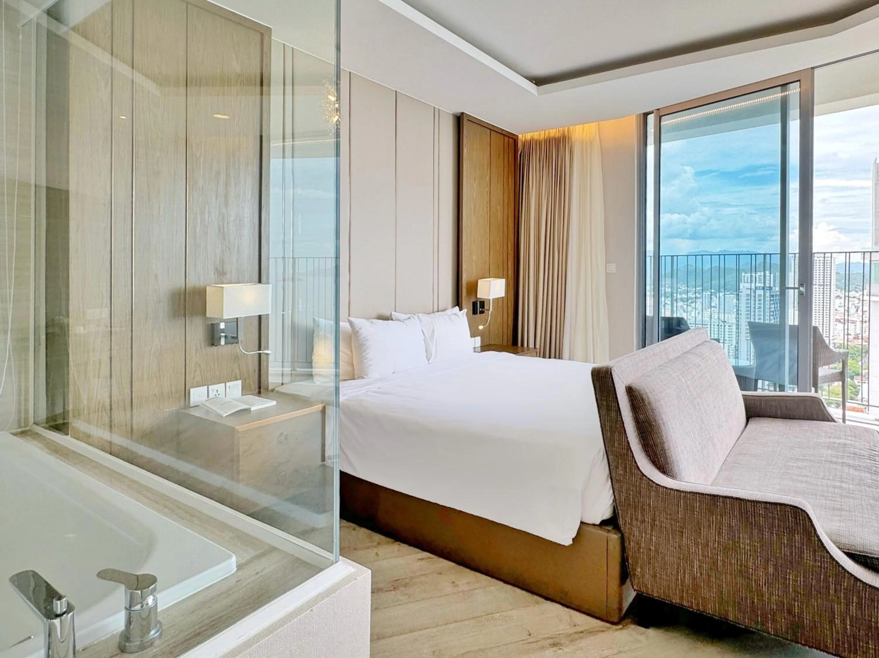 Bed in Wise Stay Panorama Condotel