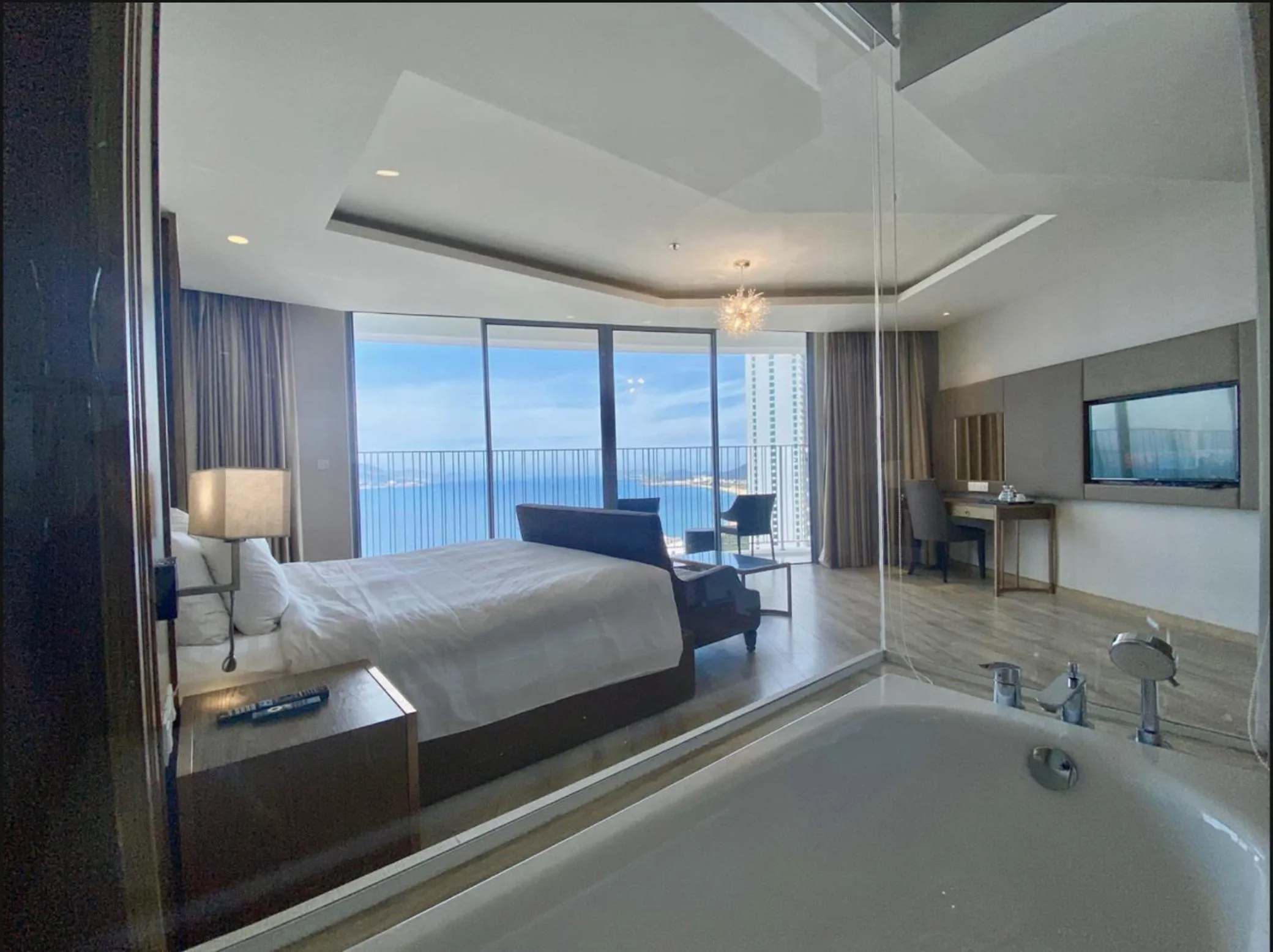 Bed in Wise Stay Panorama Condotel