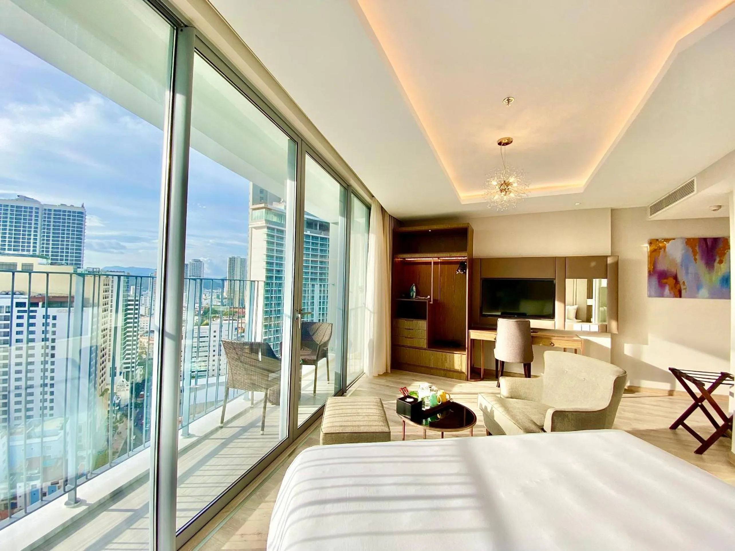 Bed in Wise Stay Panorama Condotel