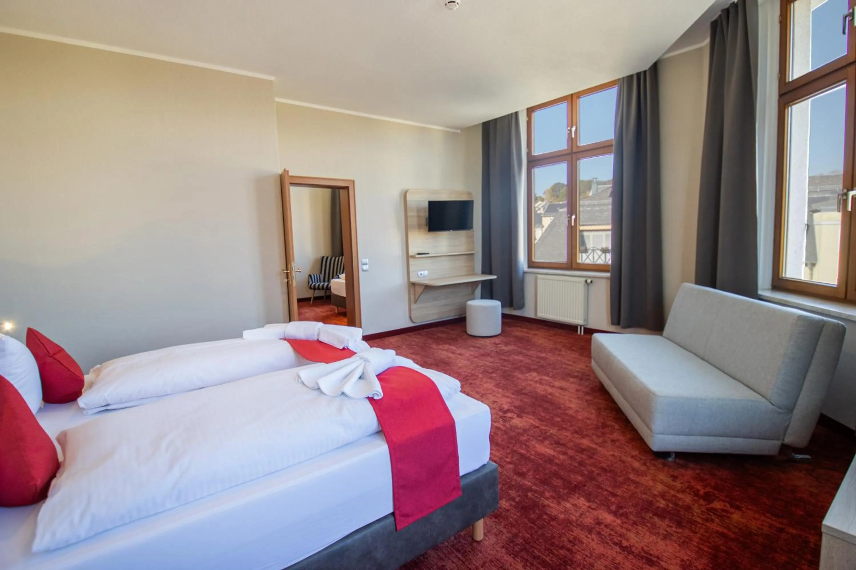 Photo of the whole room, Bed in Hotel Lengenfelder Hof