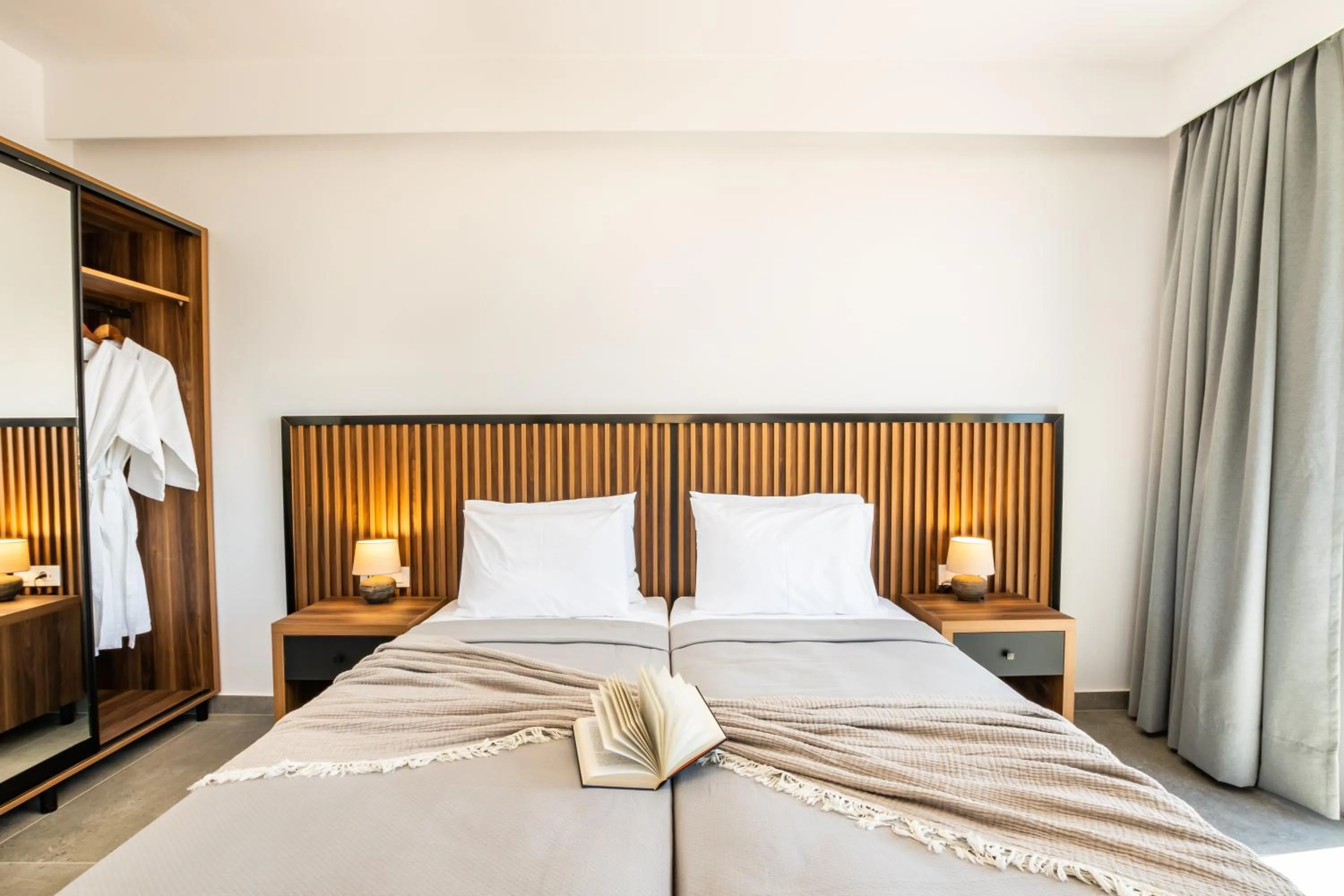 Bed in Apolis Beachscape Hotel