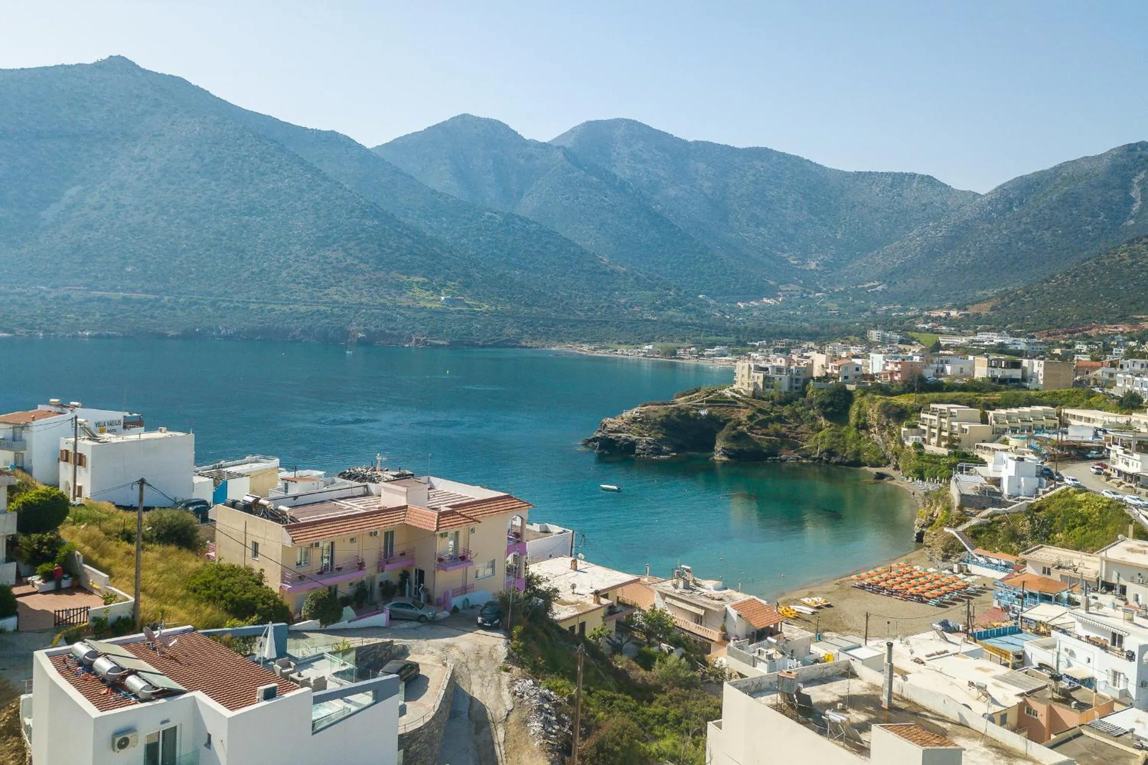 Bird's eye view in Akrogiali Apartments