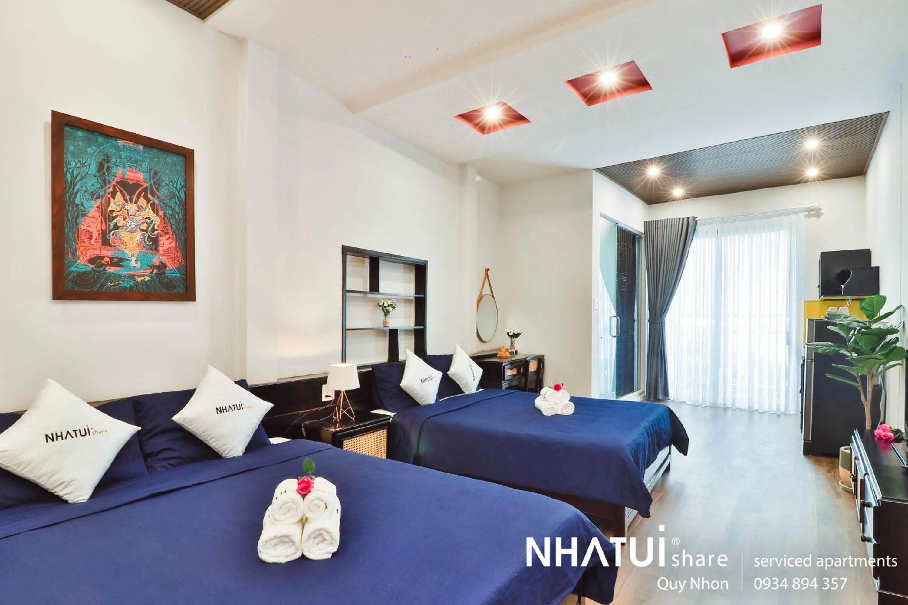Photo of the whole room, Bed in NHATUIshare Quy Nhơn