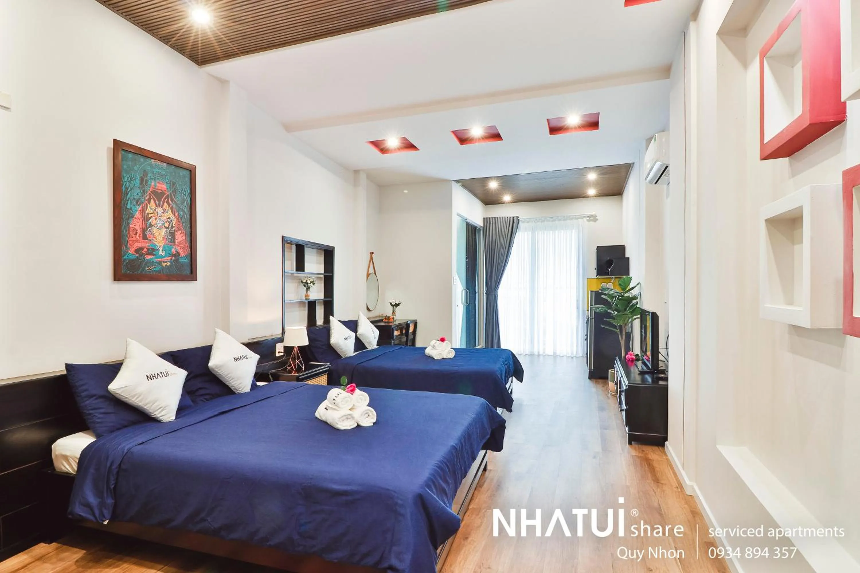 Photo of the whole room, Bed in NHATUIshare Quy Nhơn
