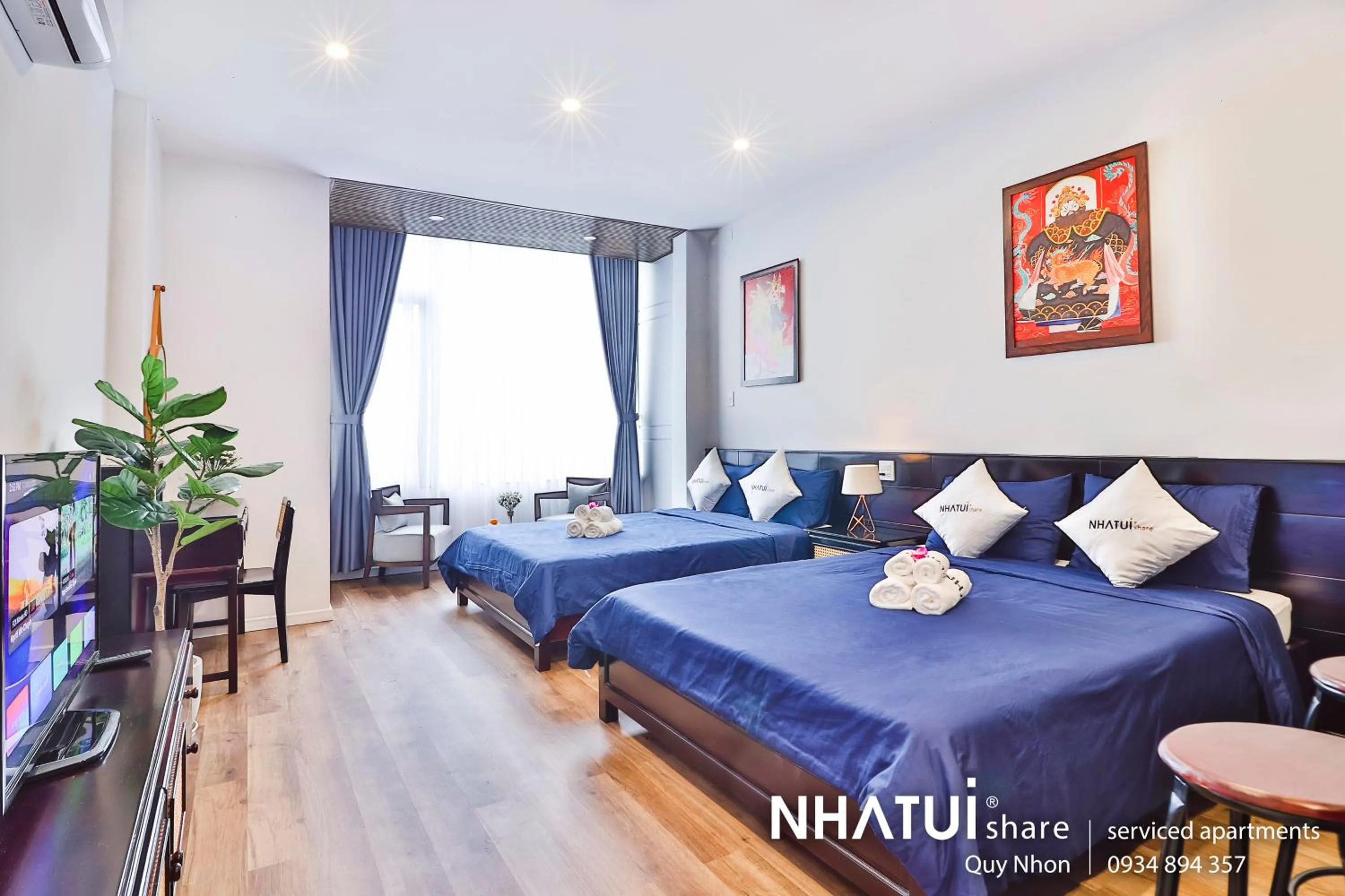 Photo of the whole room, Bed in NHATUIshare Quy Nhơn