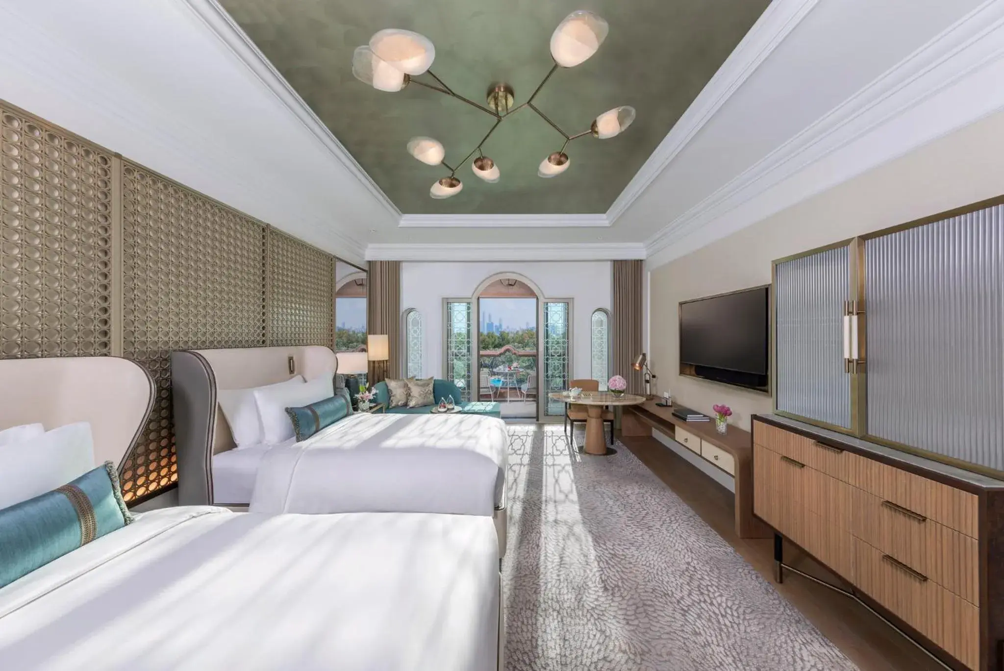 Deluxe Garden View Twin Room, Balcony in Emirates Palace Mandarin Oriental, Abu Dhabi Deluxe Garden View Twin Room, Balcony in Emirates Palace Mandarin Oriental, Abu Dhabi