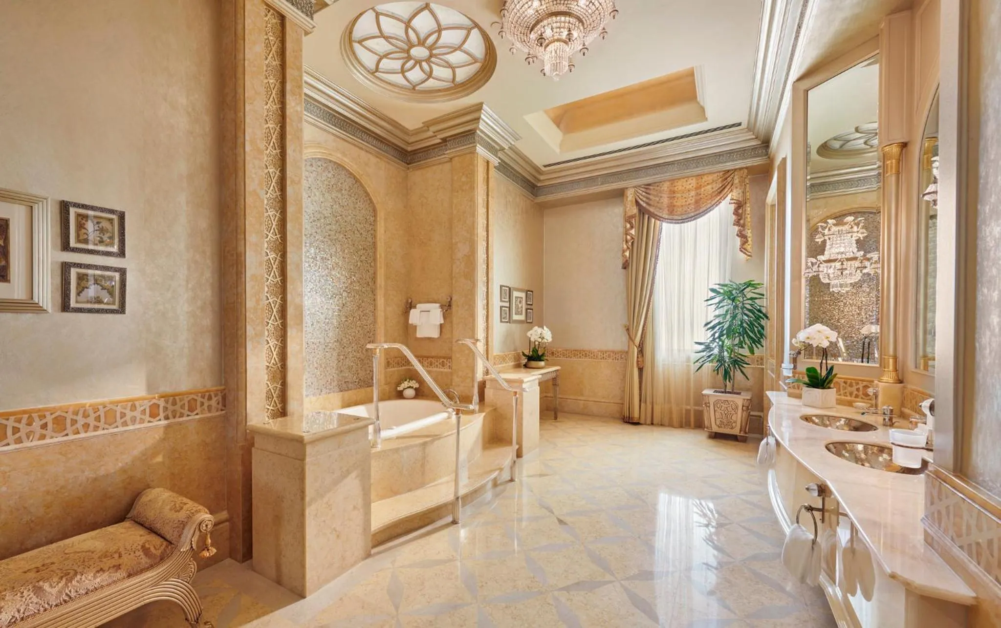 Bathroom in Emirates Palace Mandarin Oriental, Abu Dhabi