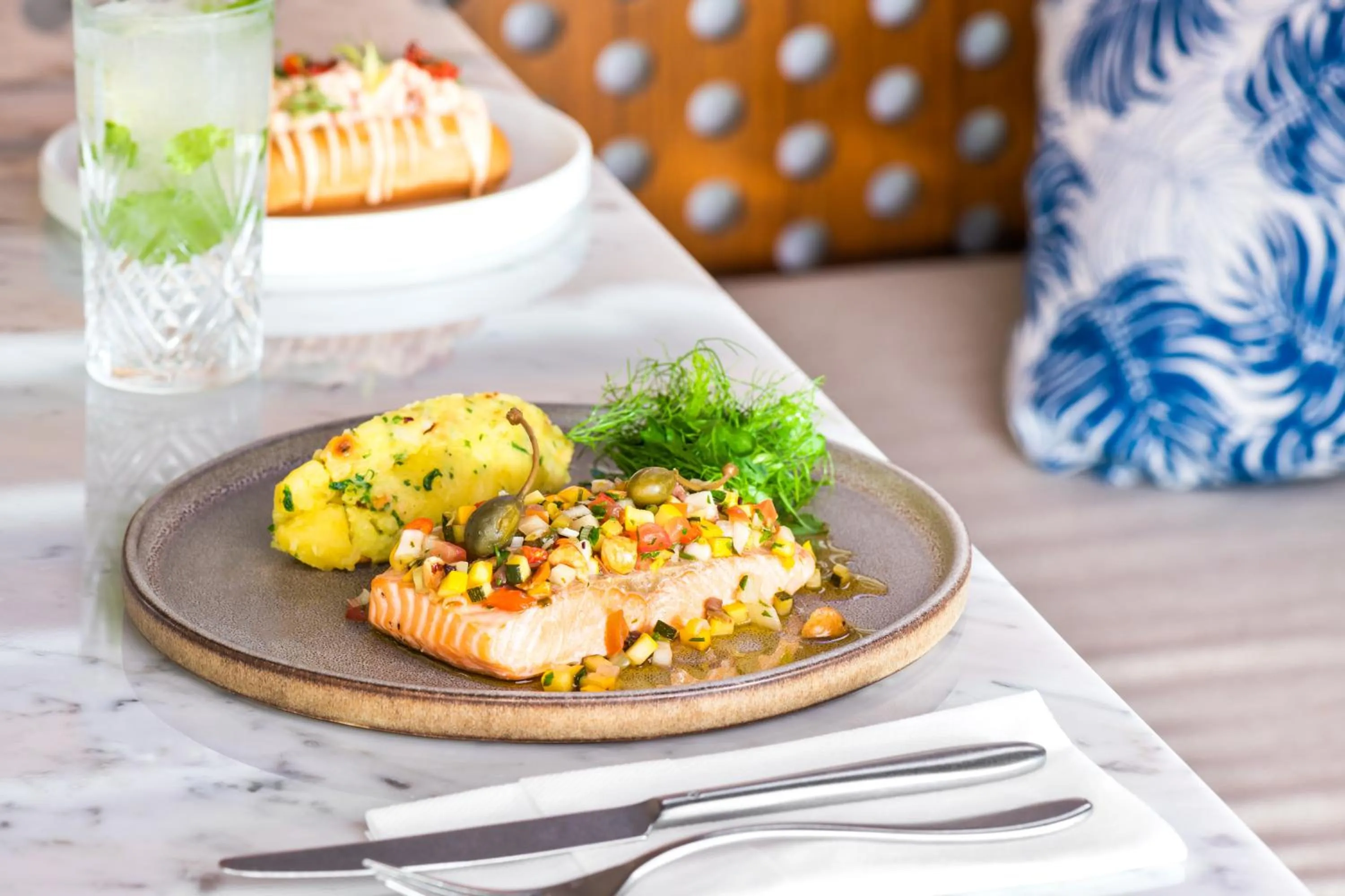 Food in JA Palm Tree Court, Dubai