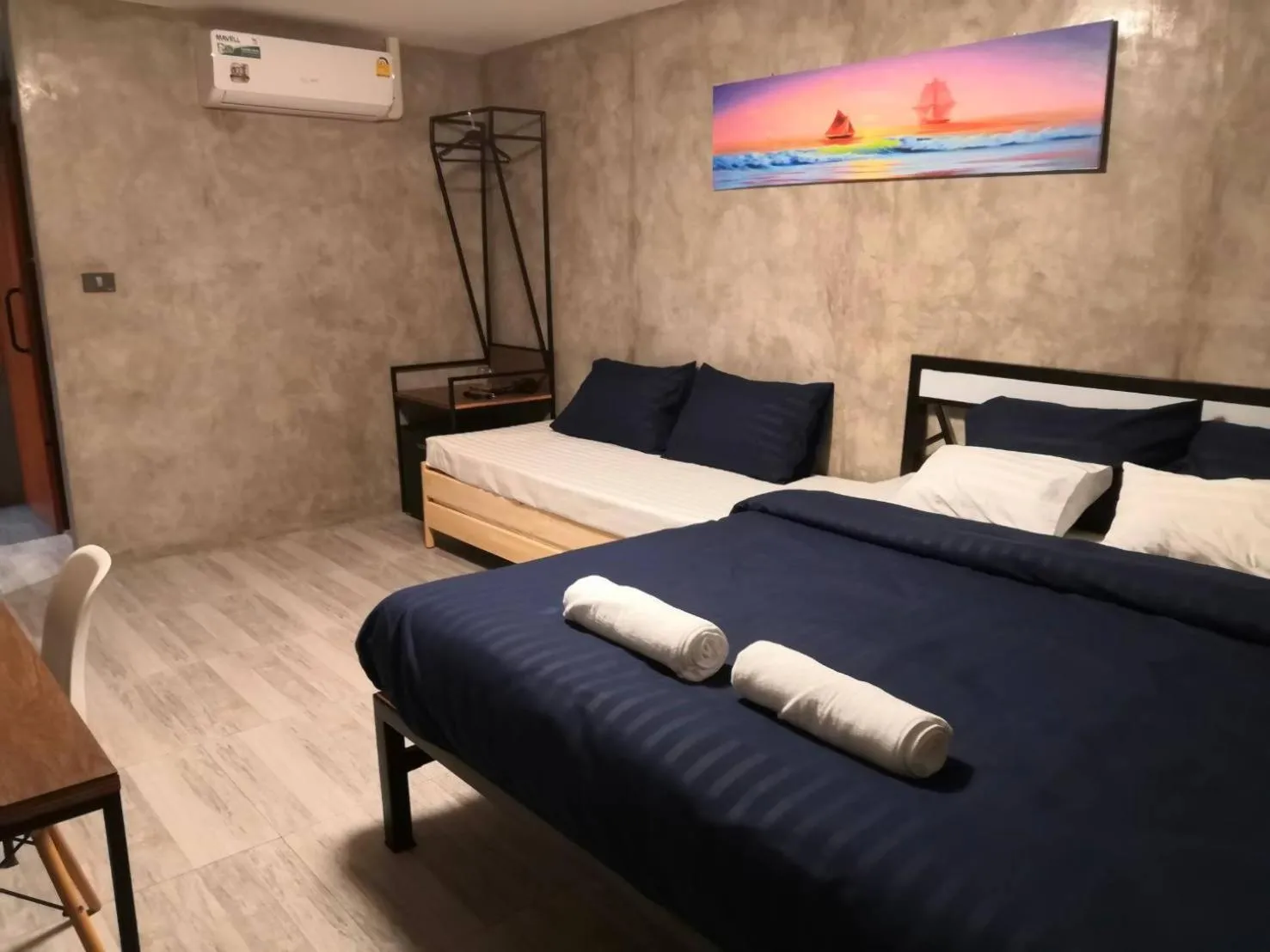 Bed in Phooree Boutique Hotel