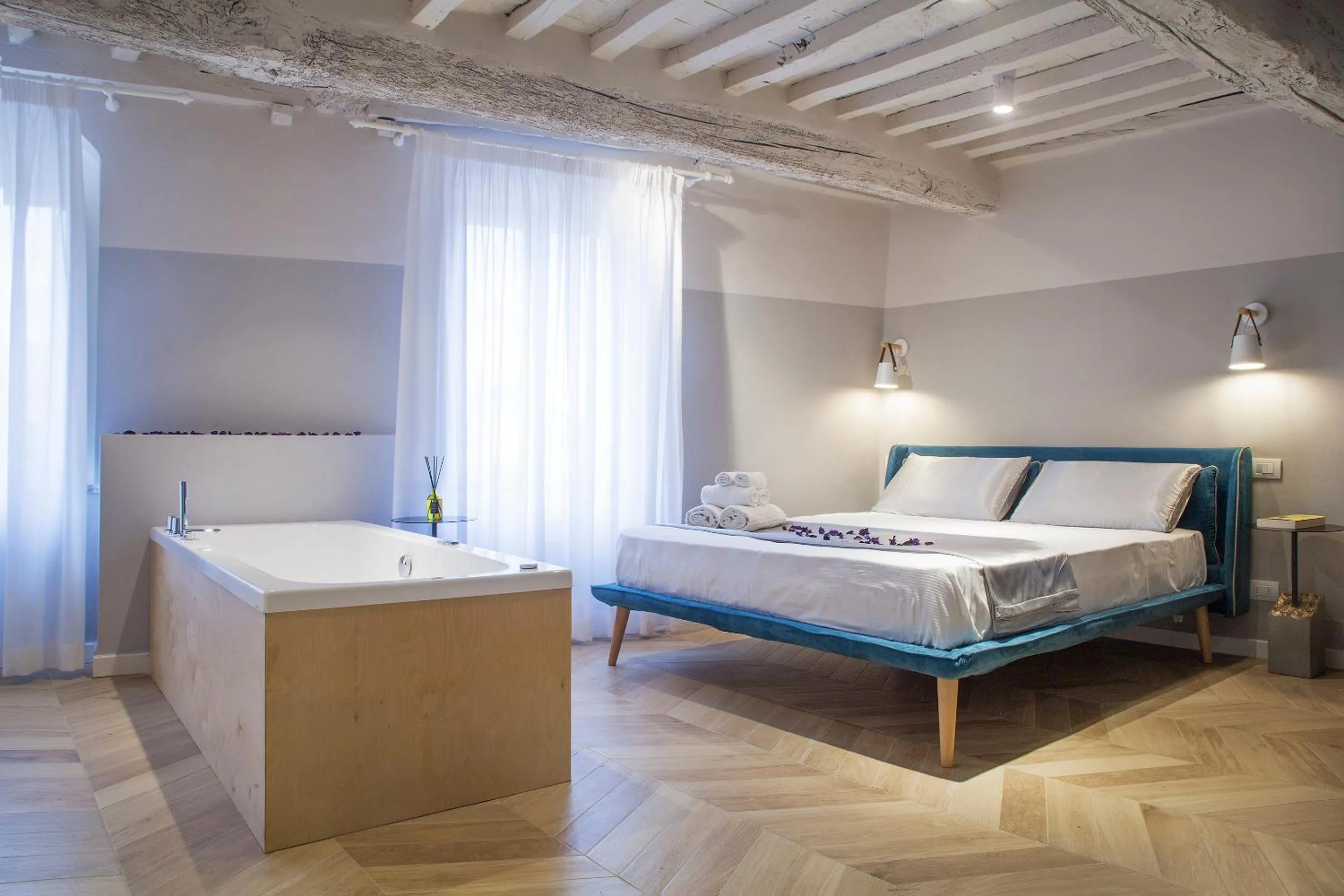 Bed in San Sebastiano Suite & Luxury Apartments