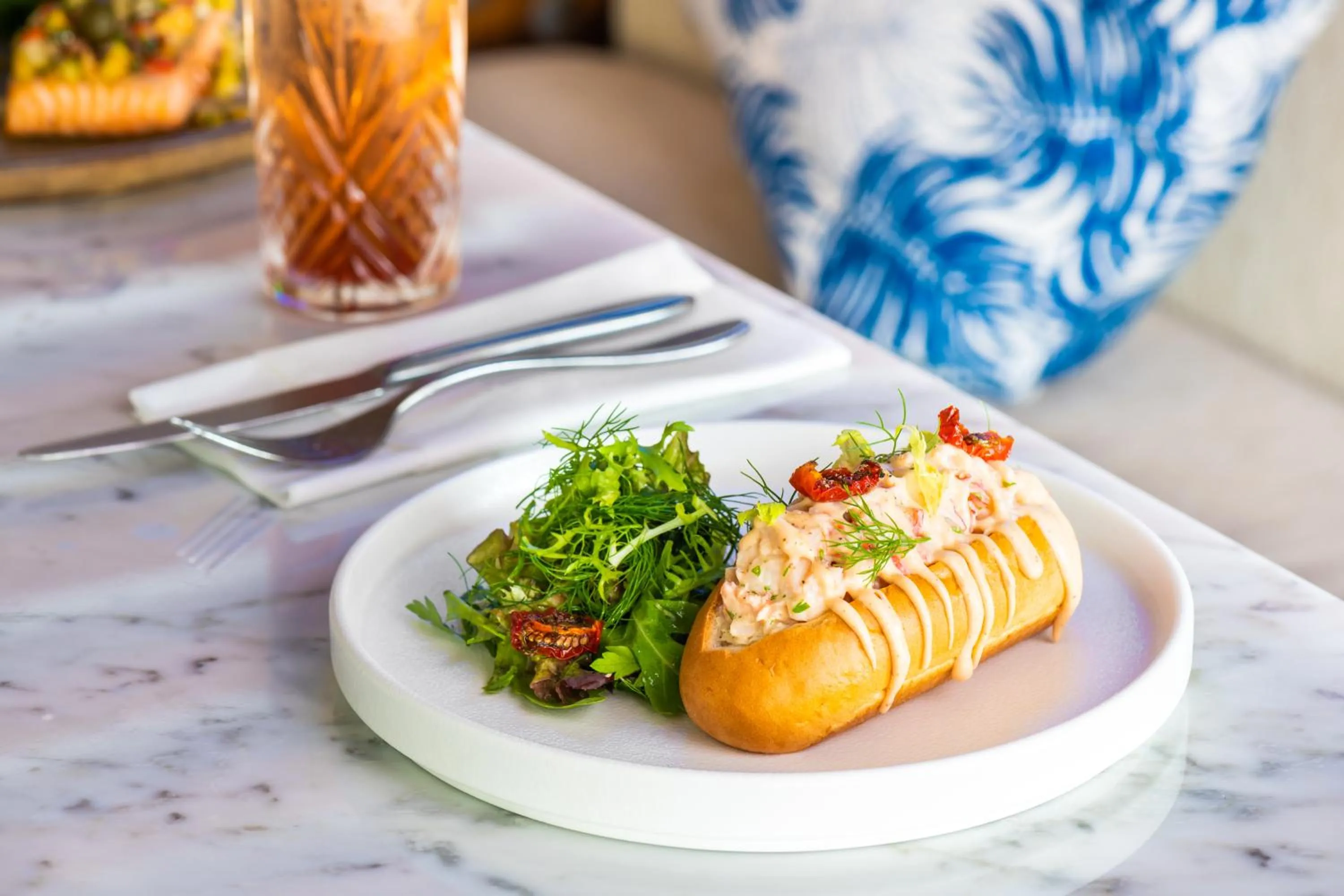 Food close-up in JA Beach Hotel, Dubai