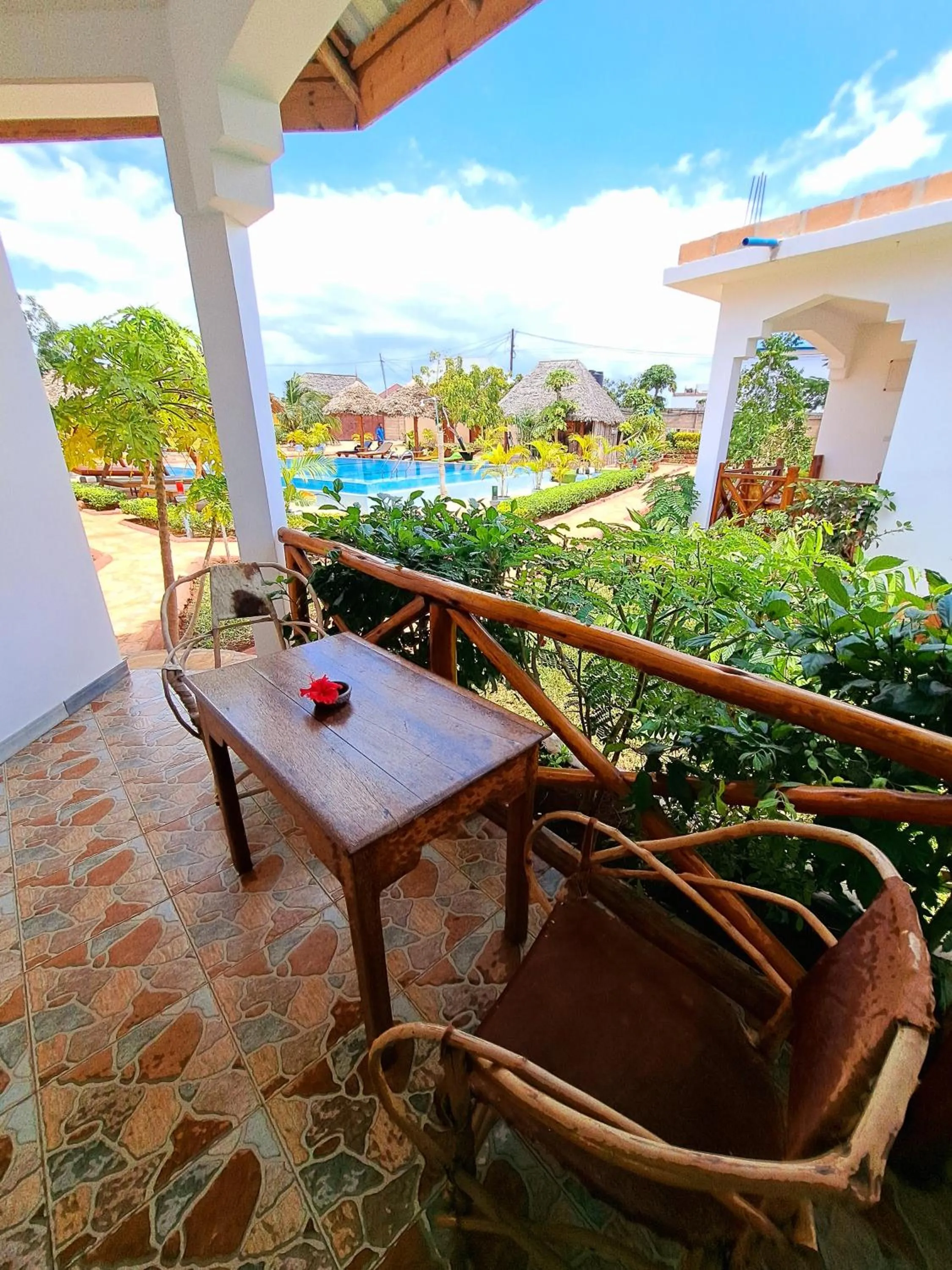 Balcony/Terrace in Mimi na wewe villa