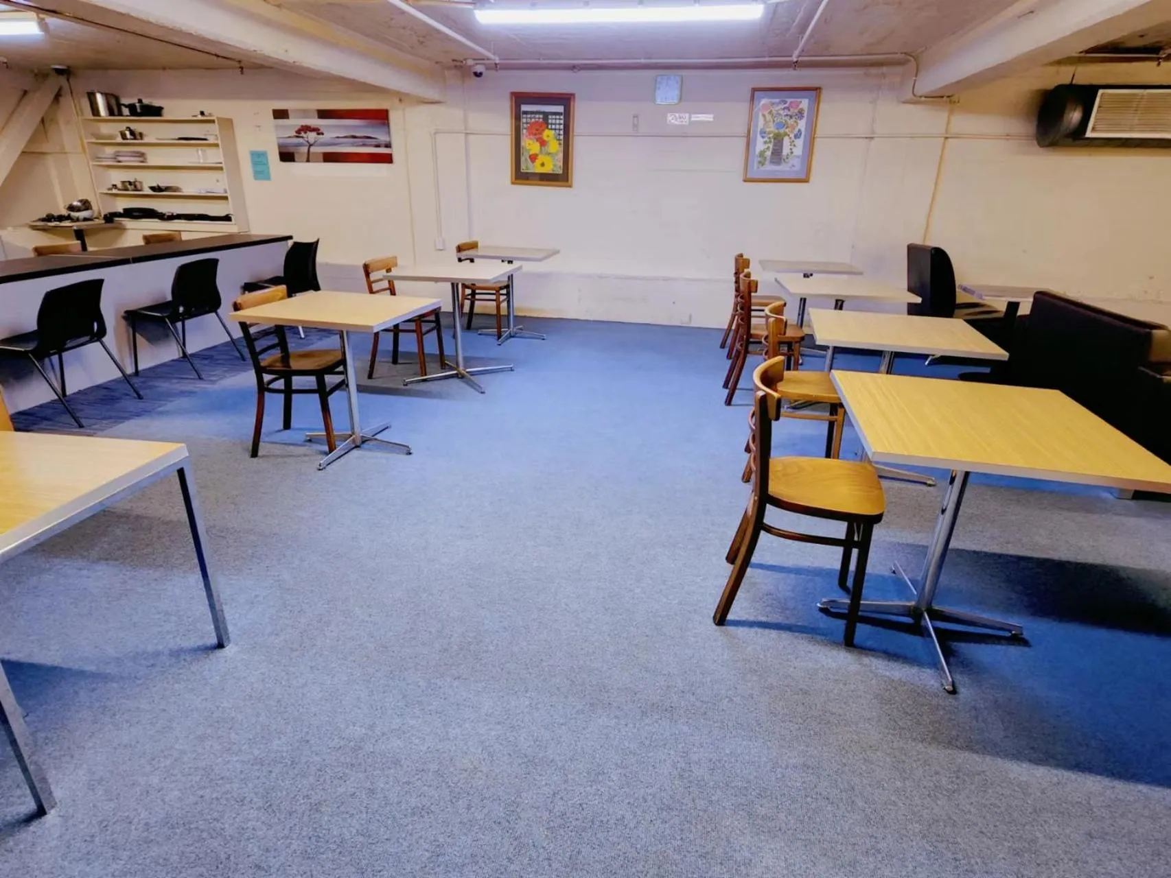 Dining area in Oceanic Hostel