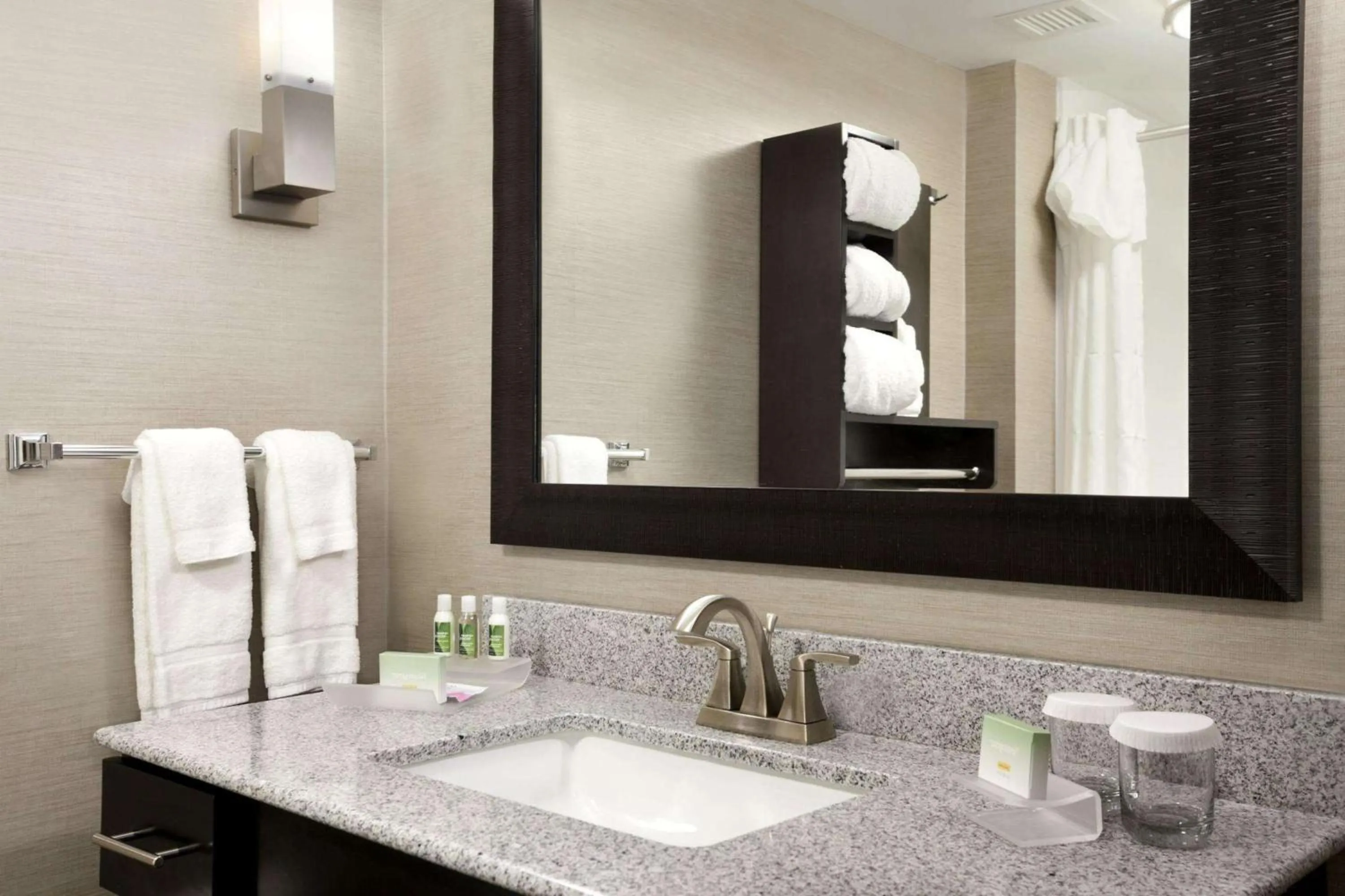 Bathroom in Homewood Suites by Hilton Columbus OSU, OH