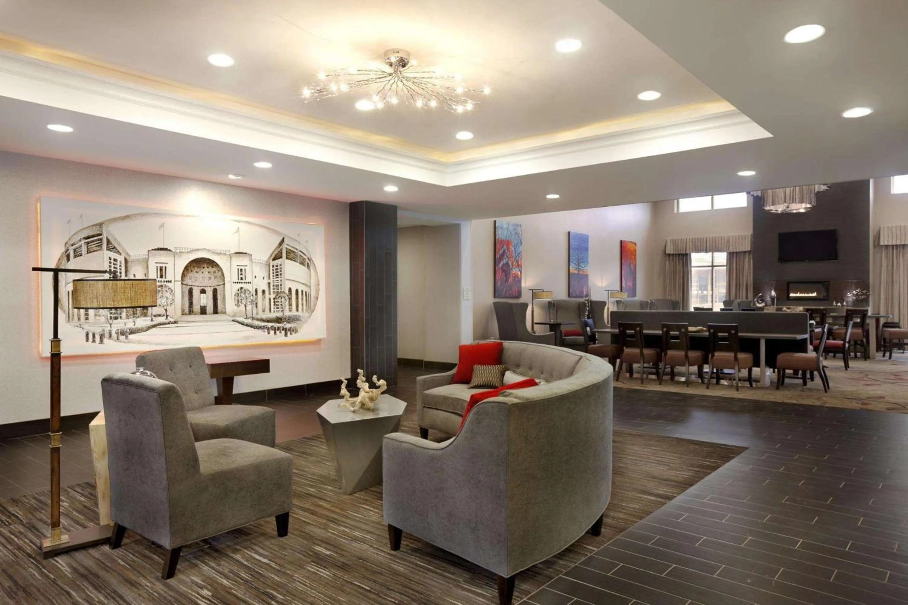 Lobby or reception in Homewood Suites by Hilton Columbus OSU, OH